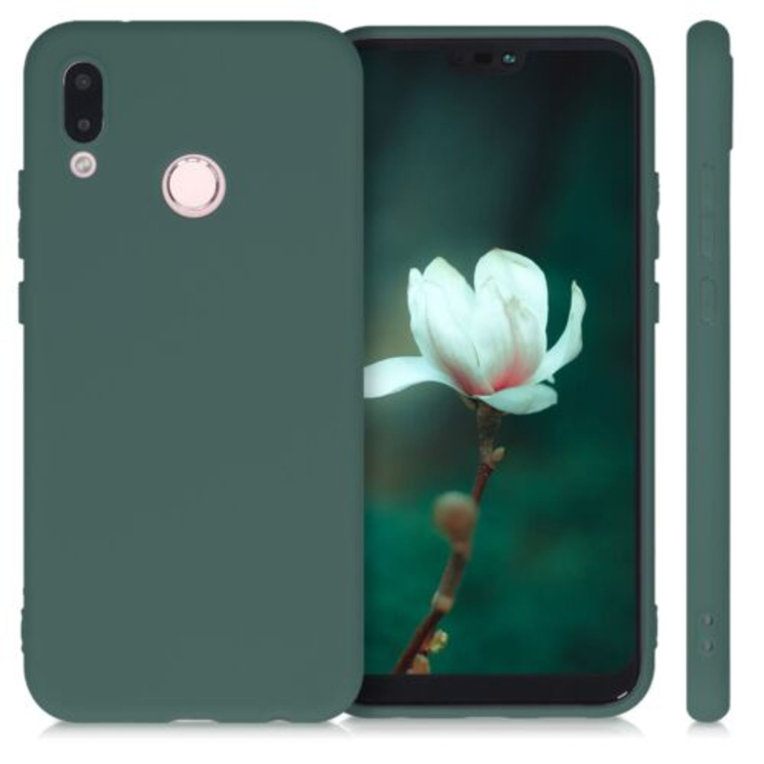 Husa pentru Huawei P20 Lite, Silicon, Verde, 44358.171 fotografia produsului View 2 L