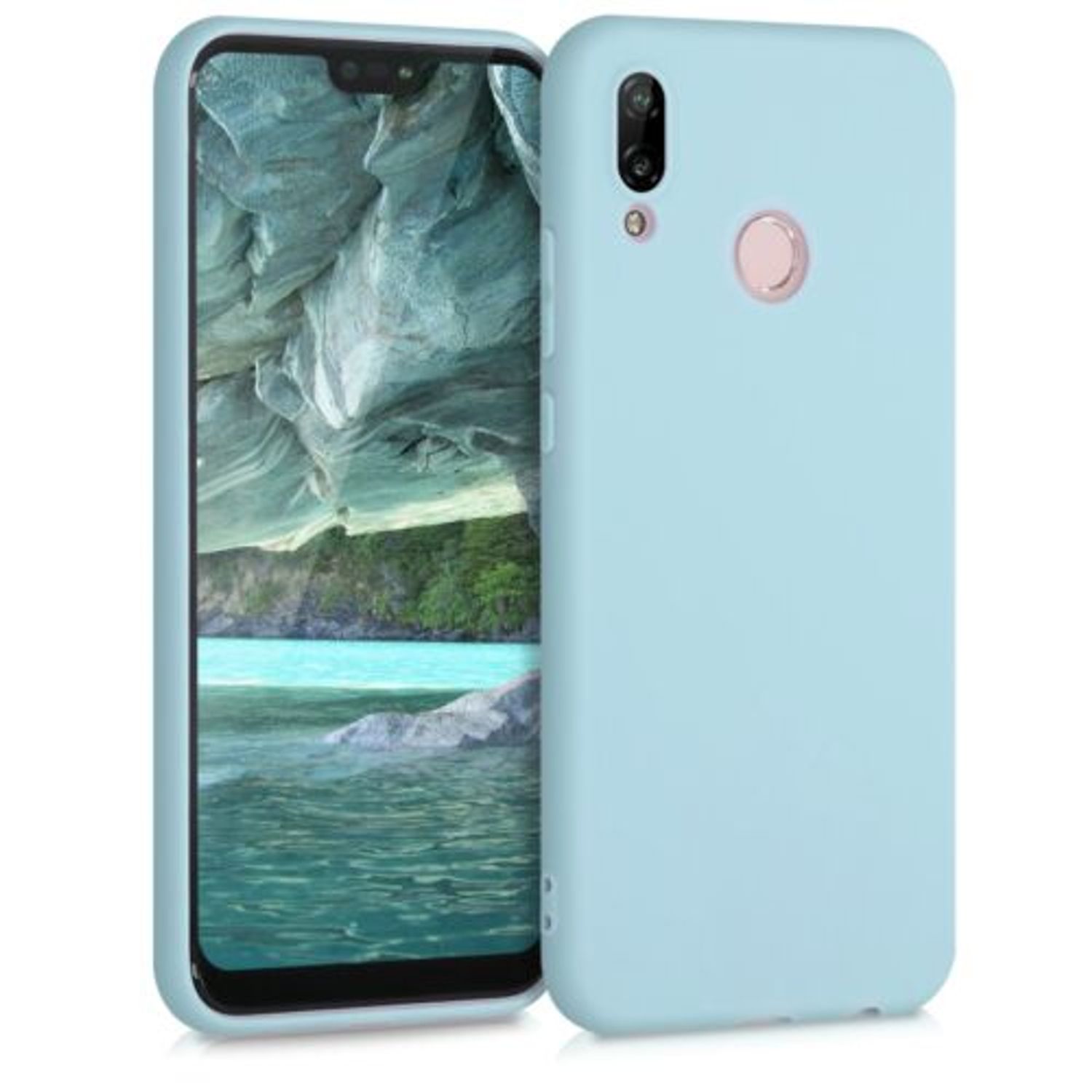 Husa pentru Huawei P20 Lite, Silicon, Albastru, 44358.58 fotografia produsului