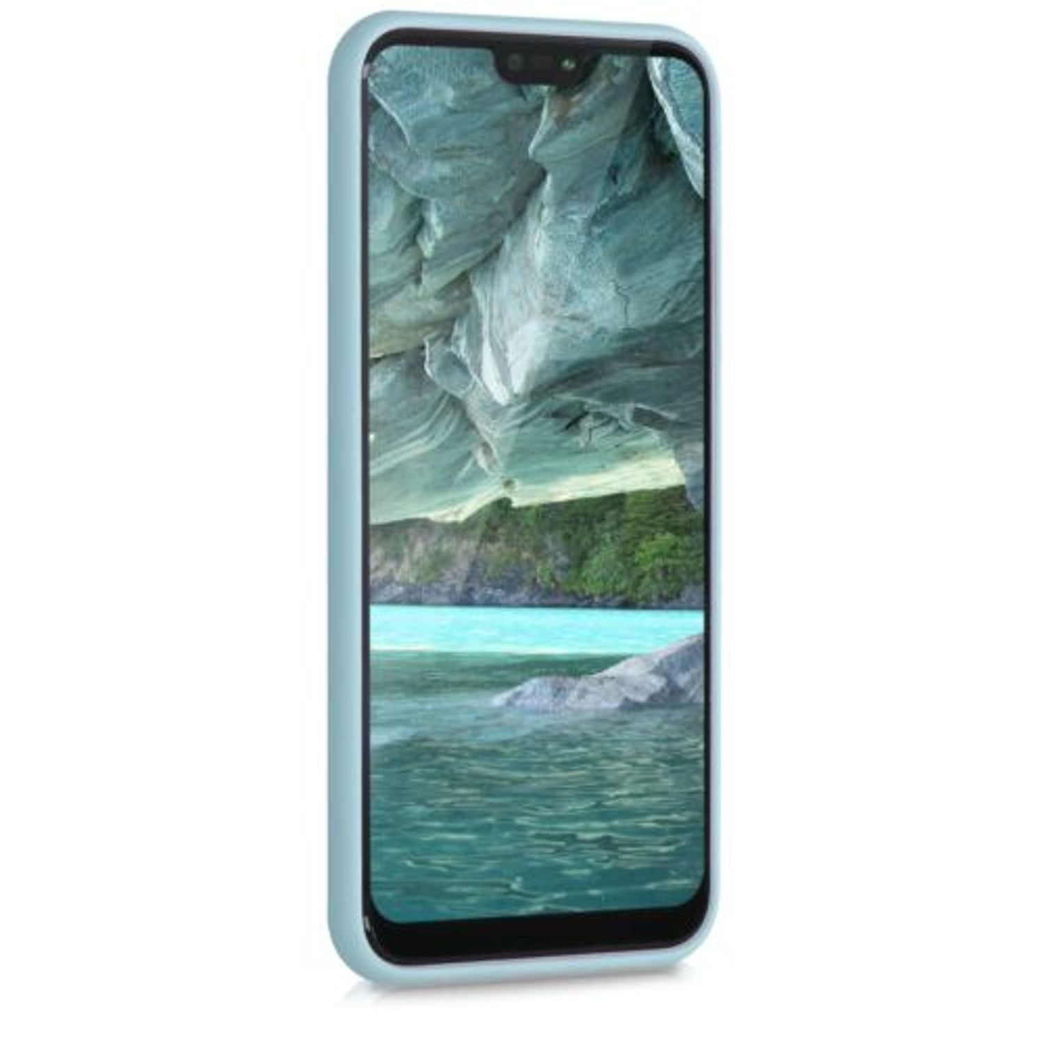 Husa pentru Huawei P20 Lite, Silicon, Albastru, 44358.58 fotografia produsului View 3 L