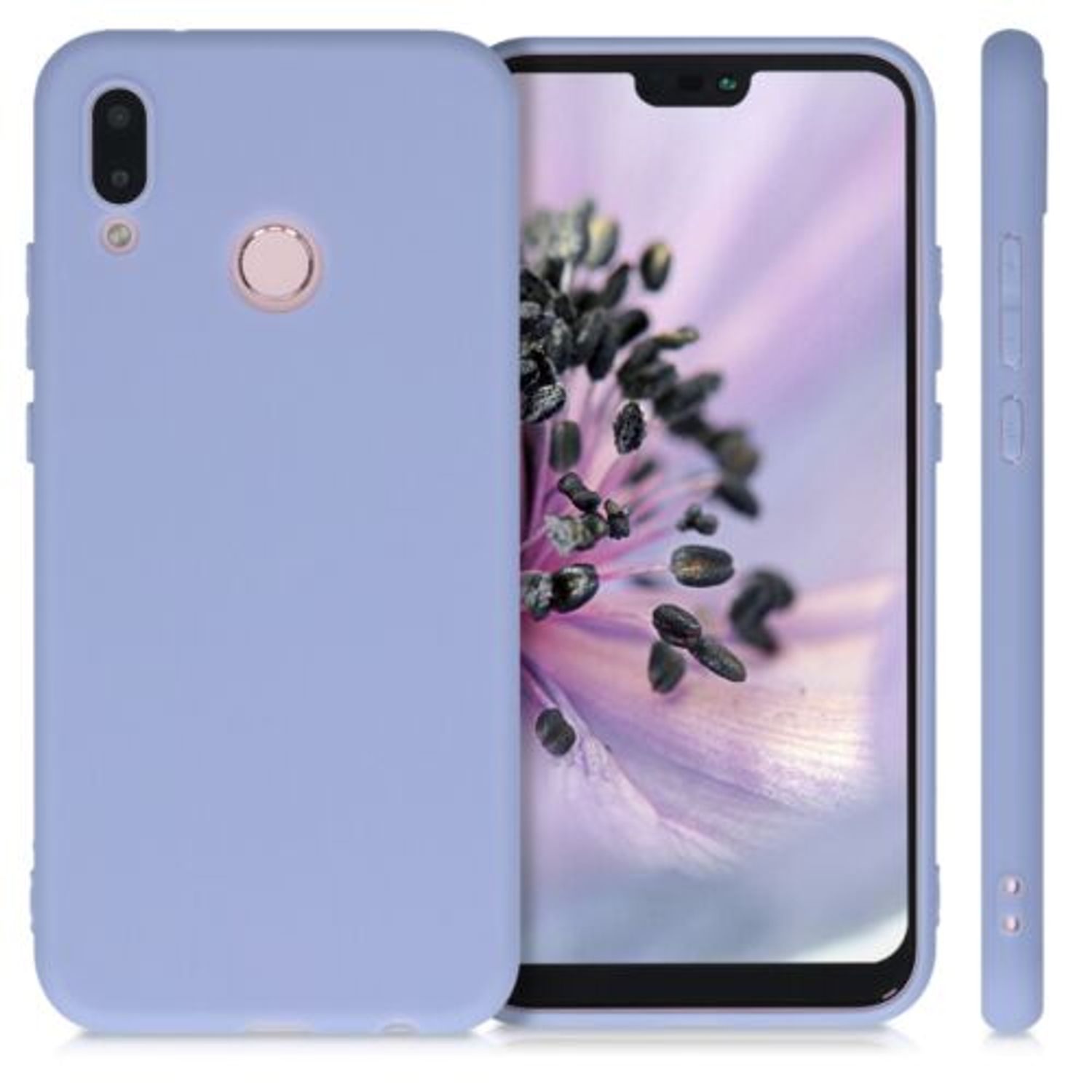 Husa pentru Huawei P20 Lite, Silicon, Mov, 44358.139 fotografia produsului View 2 L