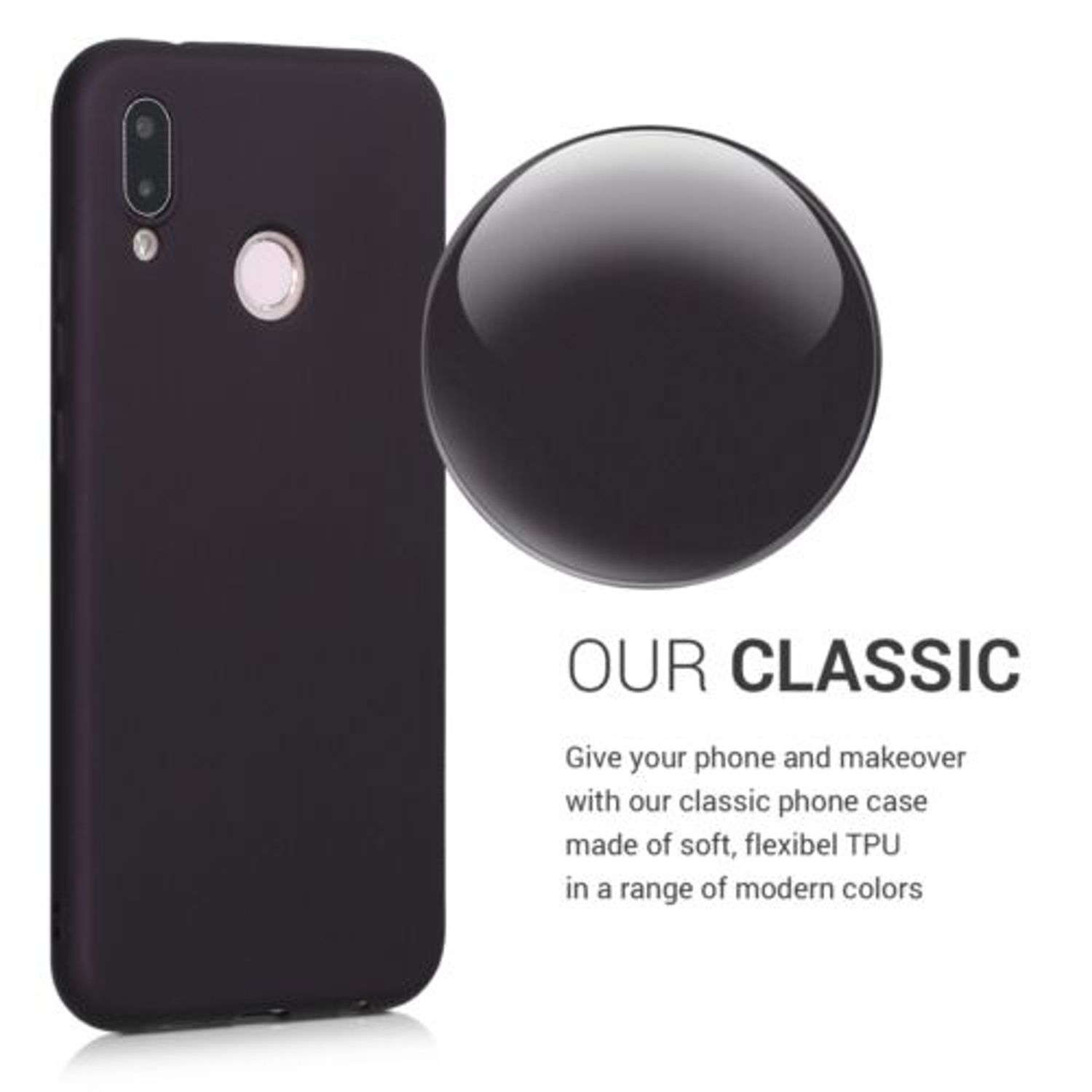 Husa pentru Huawei P20 Lite, Silicon, Mov, 44359.115 fotografia produsului View 4 L