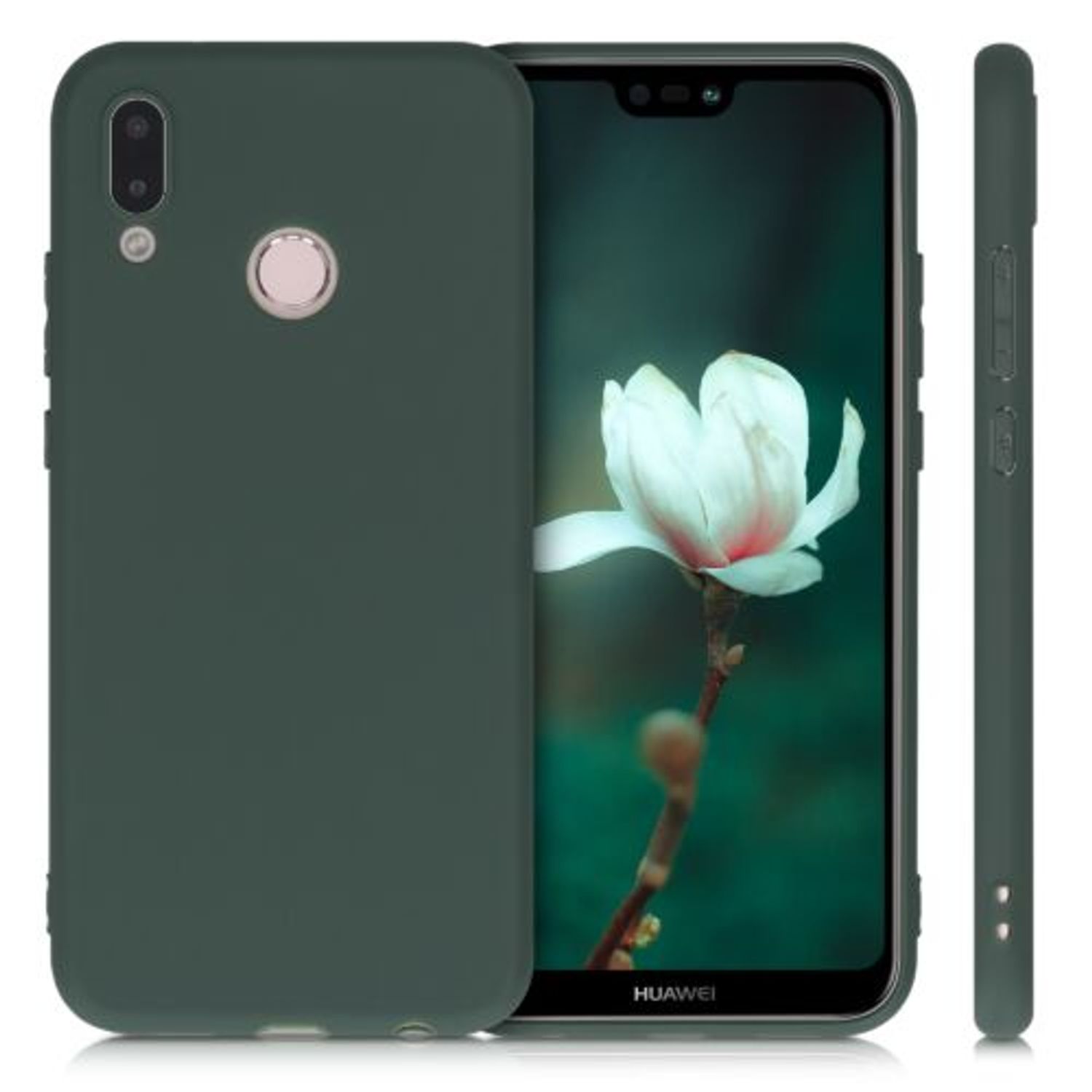 Husa pentru Huawei P20 Lite, Silicon, Verde, 44358.169 fotografia produsului View 2 L