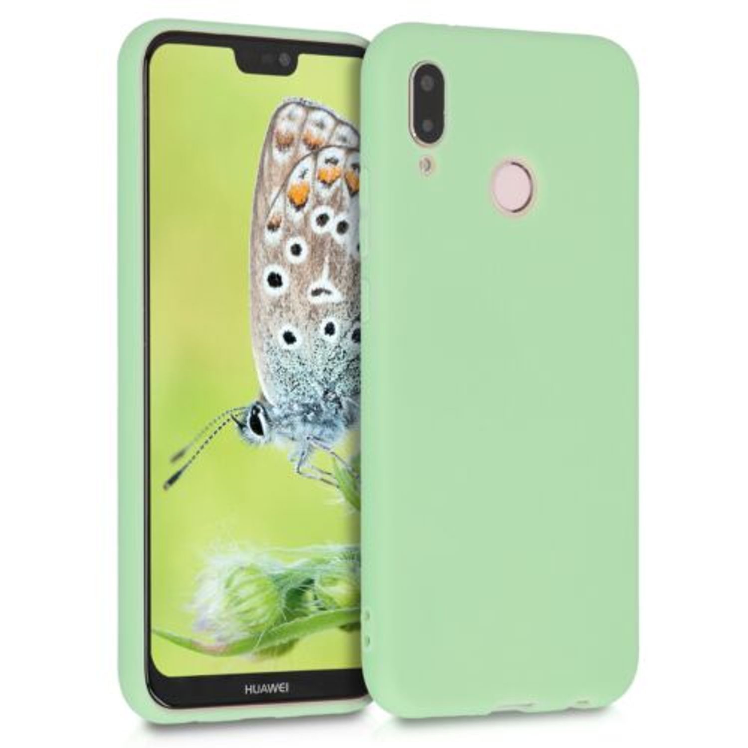 Husa pentru Huawei P20 Lite, Silicon, Verde, 44358.50 fotografia produsului