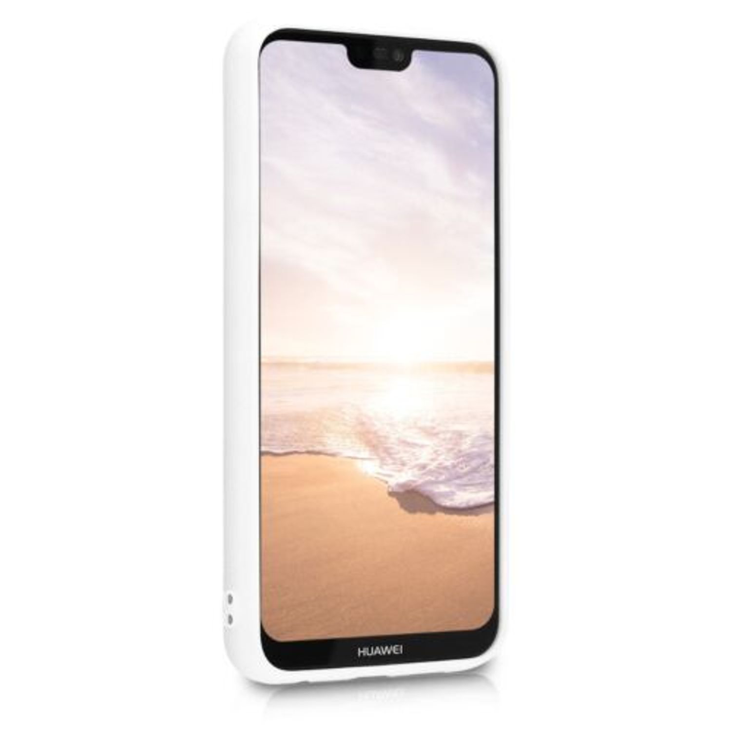 Husa pentru Huawei P20 Lite, Silicon, Alb, 46534.02 fotografia produsului View 3 L