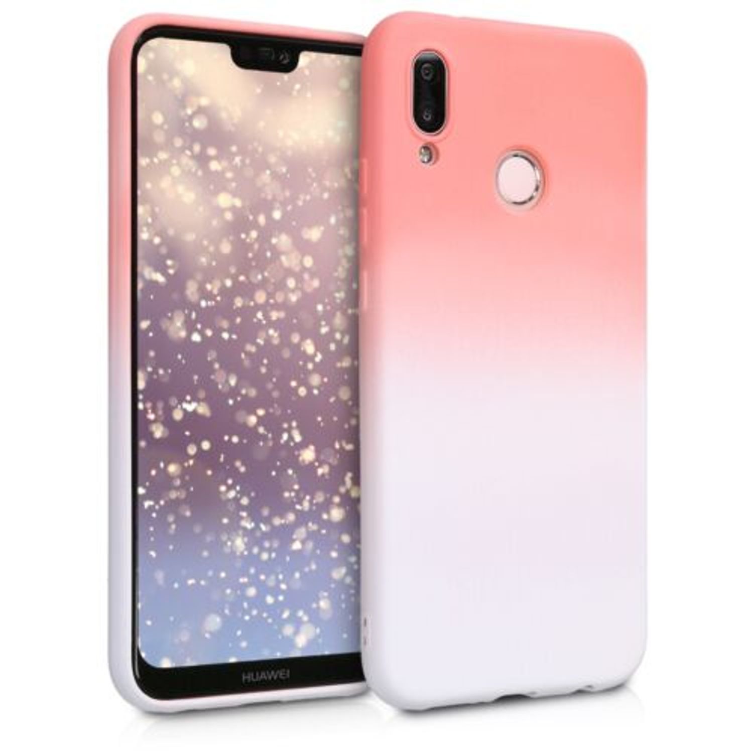 Husa pentru Huawei P20 Lite, Silicon, Roz, 45769.02 fotografia produsului