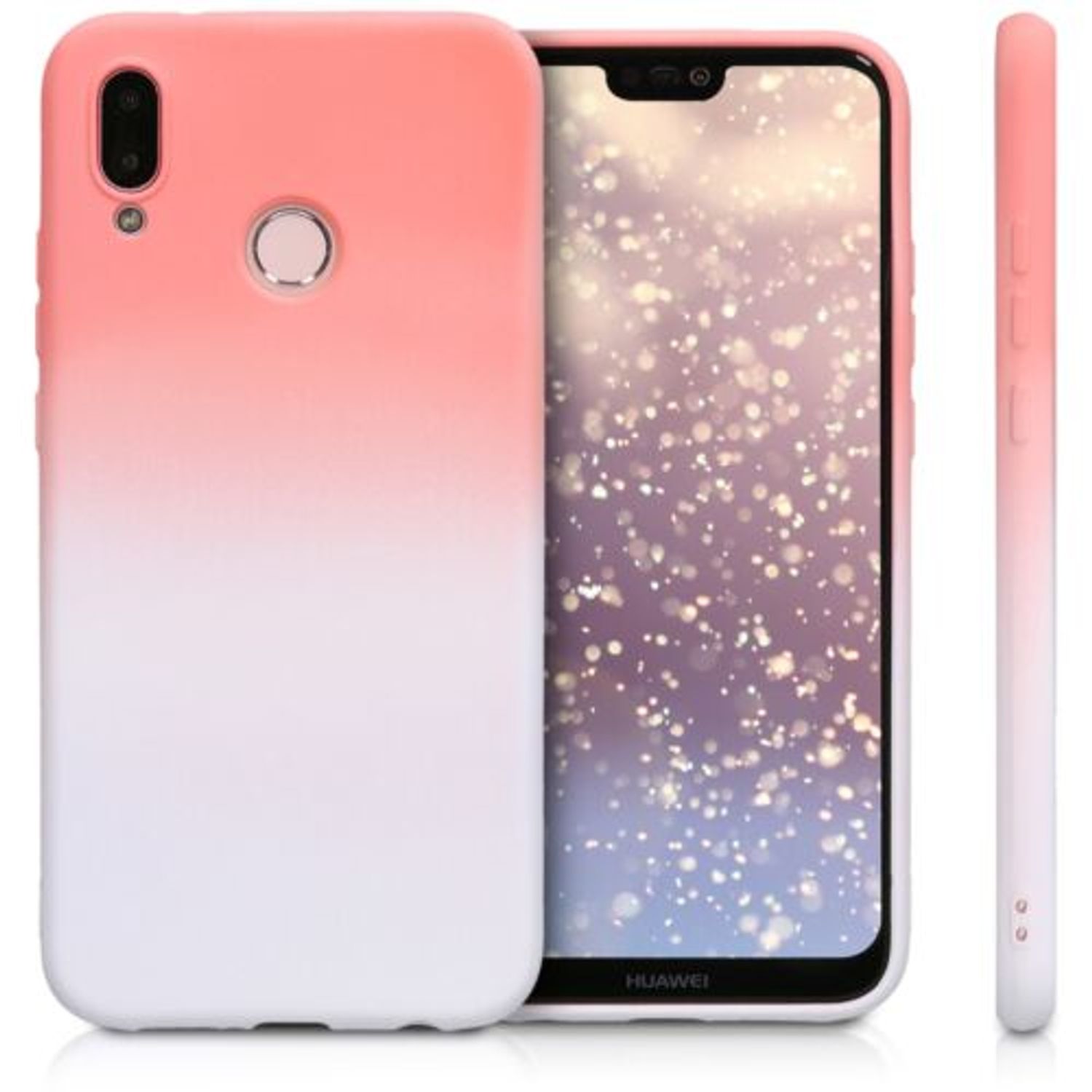 Husa pentru Huawei P20 Lite, Silicon, Roz, 45769.02 fotografia produsului View 2 L
