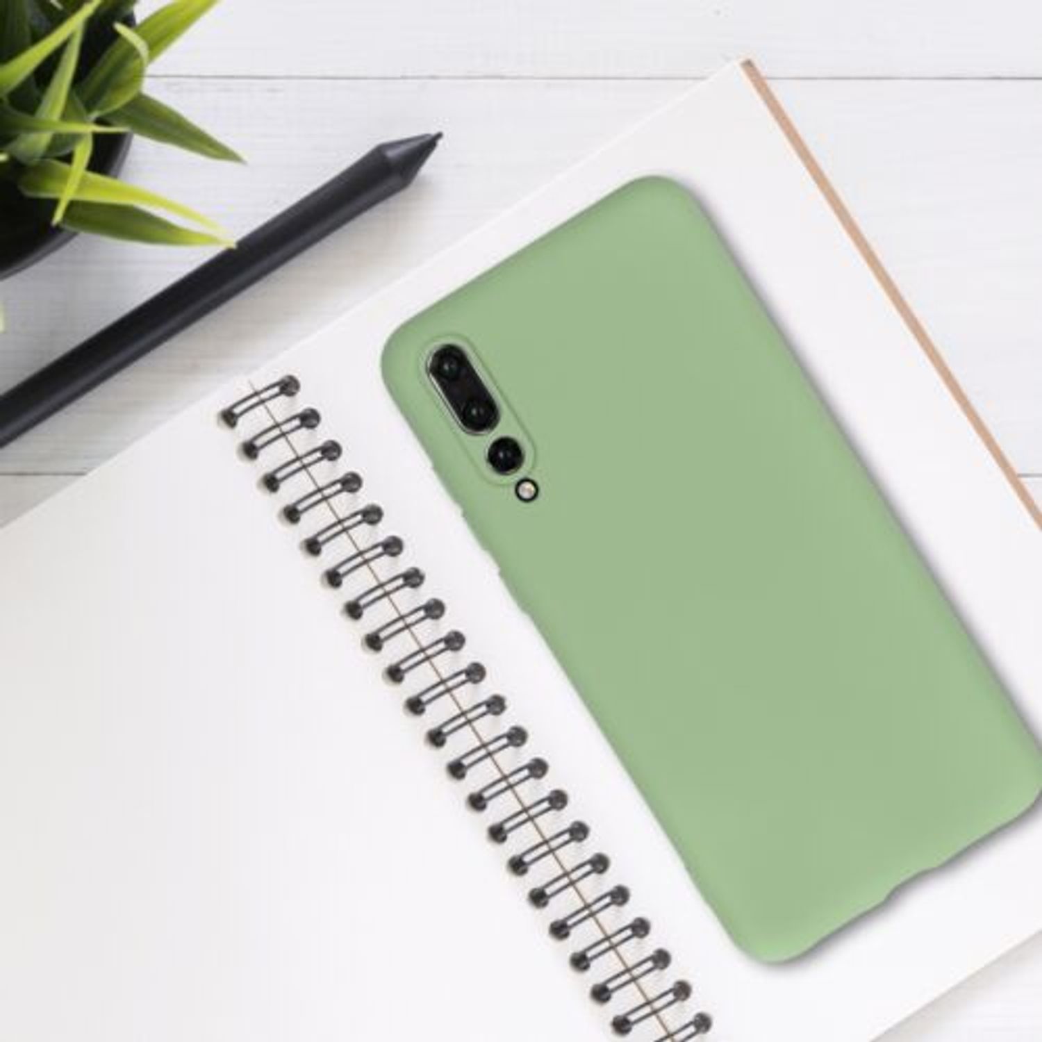 Husa pentru Huawei P20 Pro, Silicon, Verde, 51814.174 fotografia produsului View 3 L