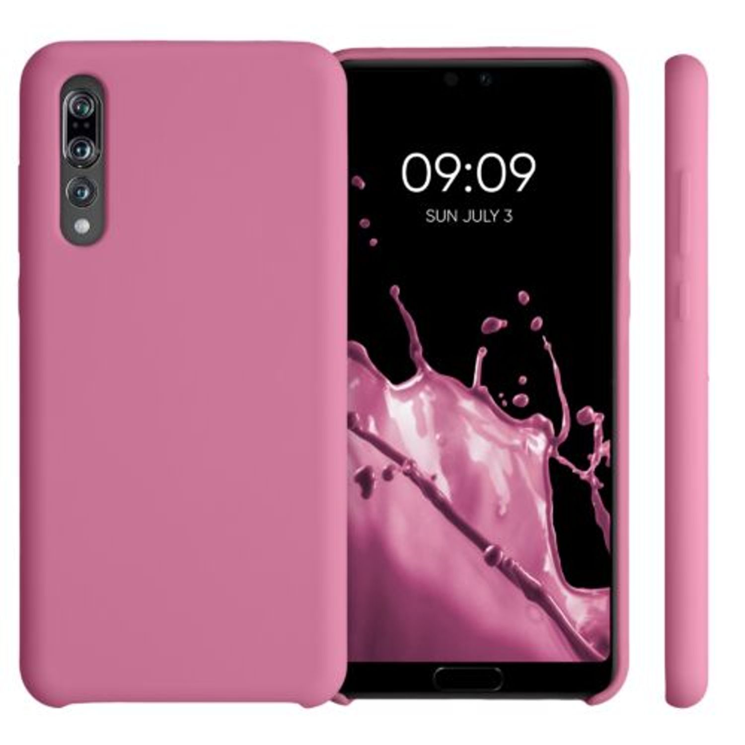 Husa pentru Huawei P20 Pro, Silicon, Roz, 47706.212 fotografia produsului View 2 L