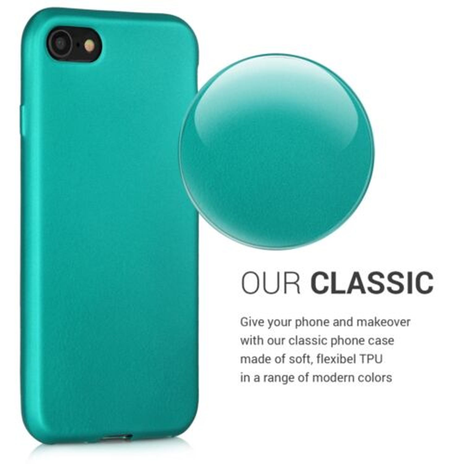 Husa pentru Apple iPhone 8/iPhone 7/iPhone SE 2, Silicon, Verde, 40350.128 fotografia produsului View 4 L