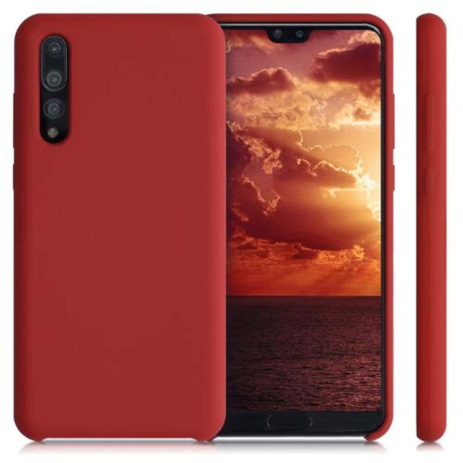 Husa pentru Huawei P20 Pro, Silicon, Rosu, 47706.20 fotografia produsului View 2 L