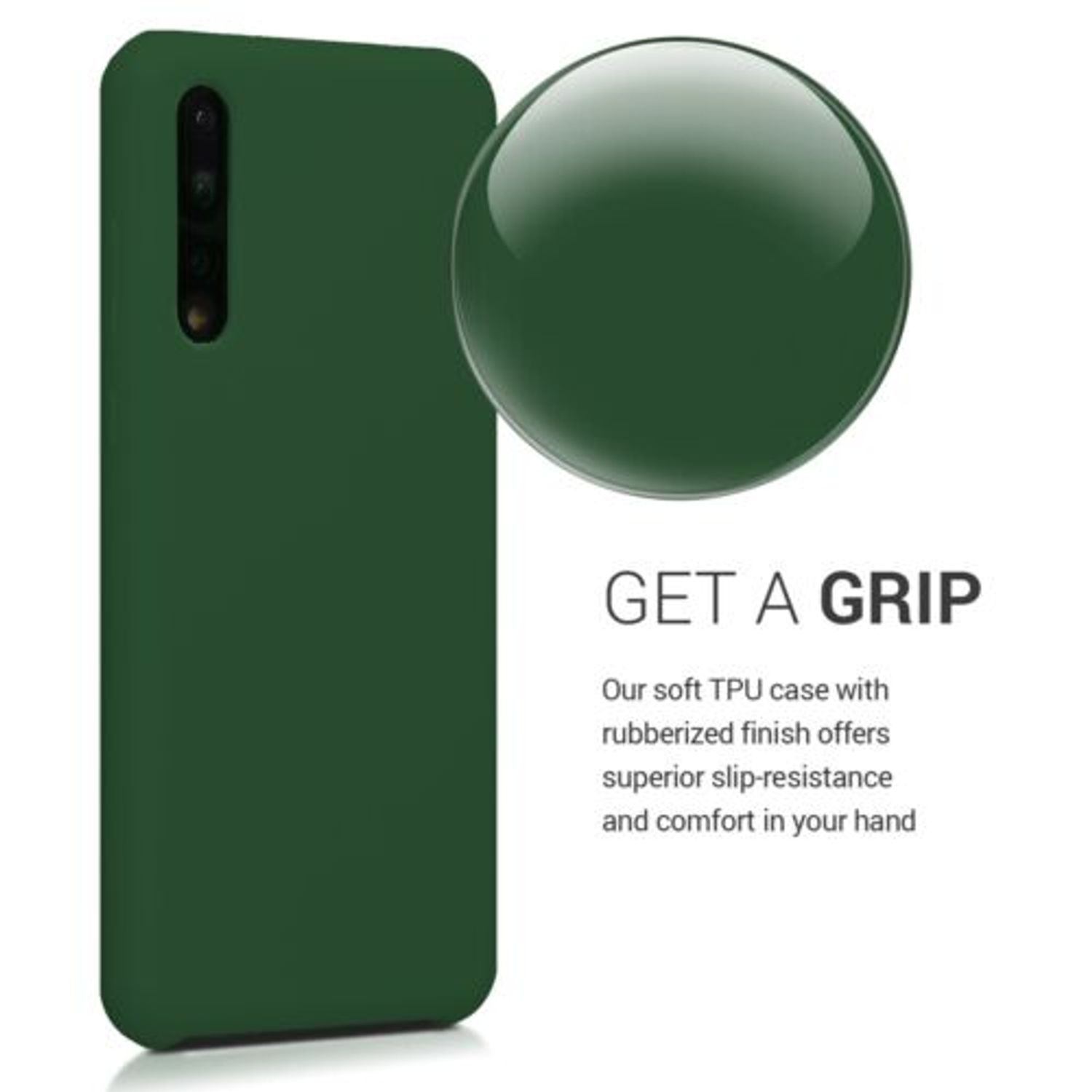 Husa pentru Huawei P20 Pro, Silicon, Verde, 47706.80 fotografia produsului View 4 L