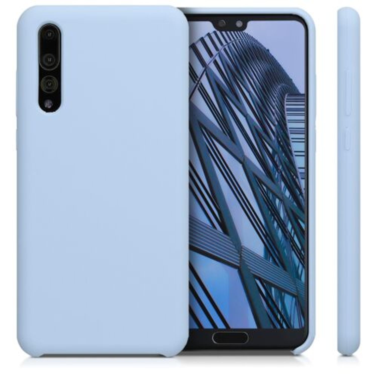 Husa pentru Huawei P20 Pro, Silicon, Albastru, 47706.58 fotografia produsului View 2 L