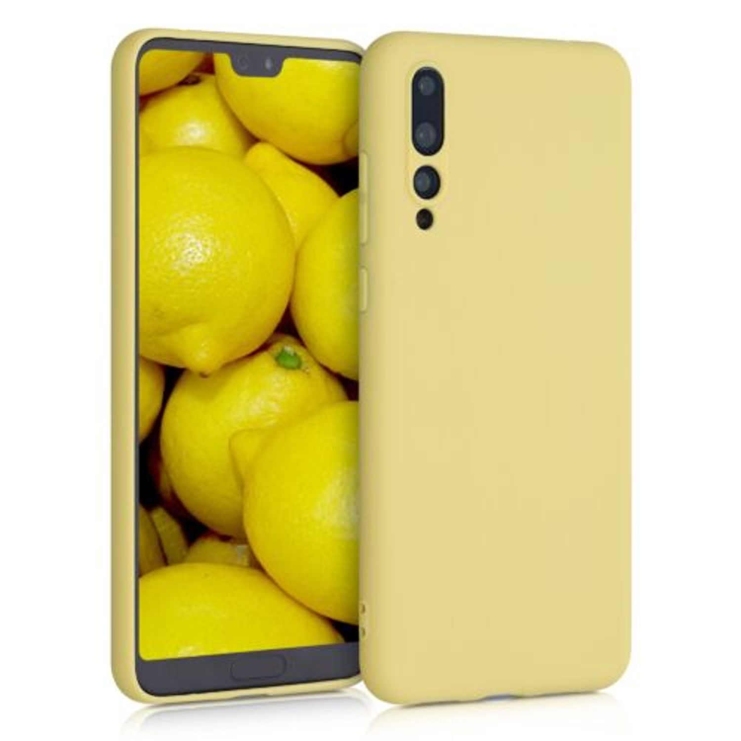 Husa pentru Huawei P20 Pro, Silicon, Galben, 44223.49 fotografia produsului