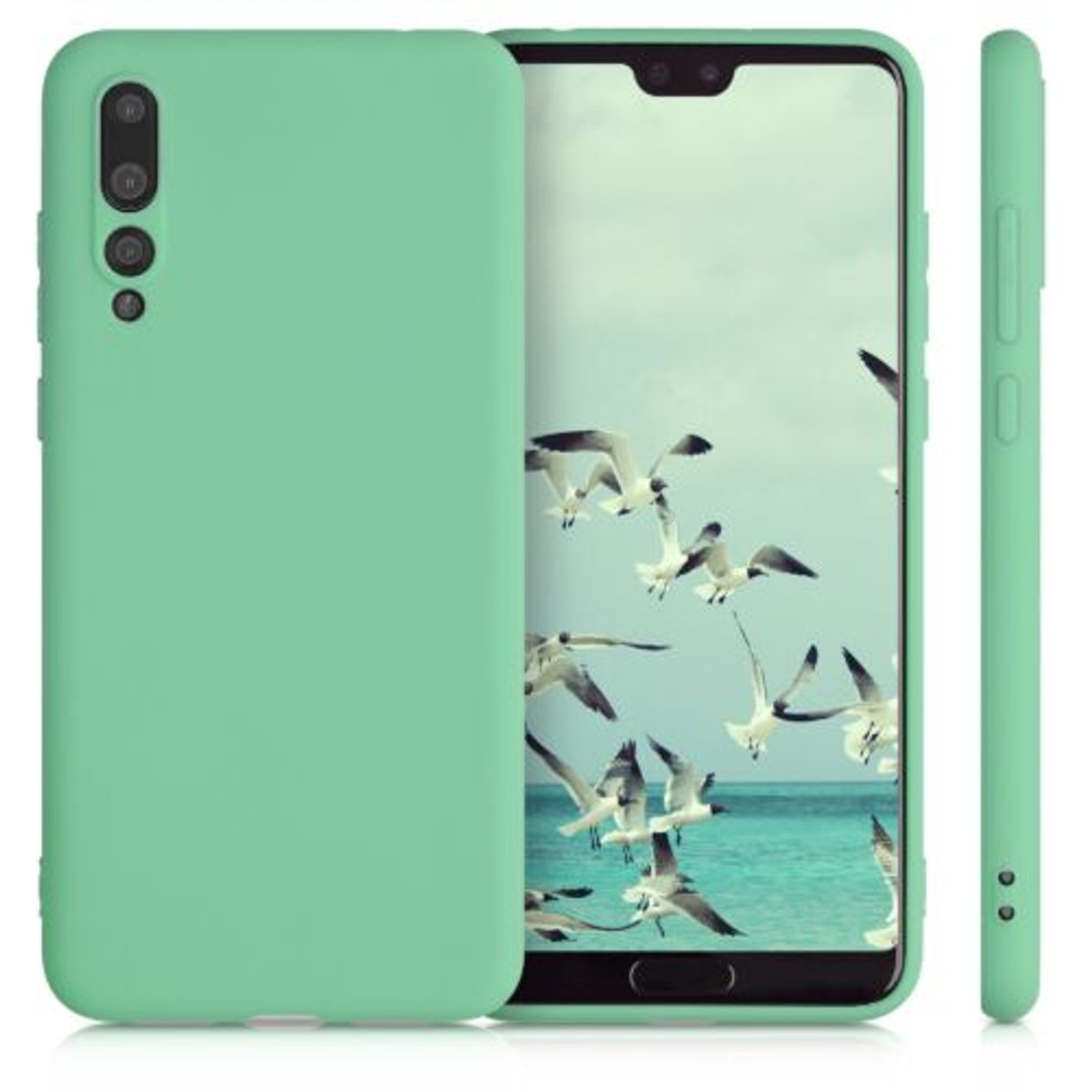 Husa pentru Huawei P20 Pro, Silicon, Verde, 44223.147 fotografia produsului View 2 L