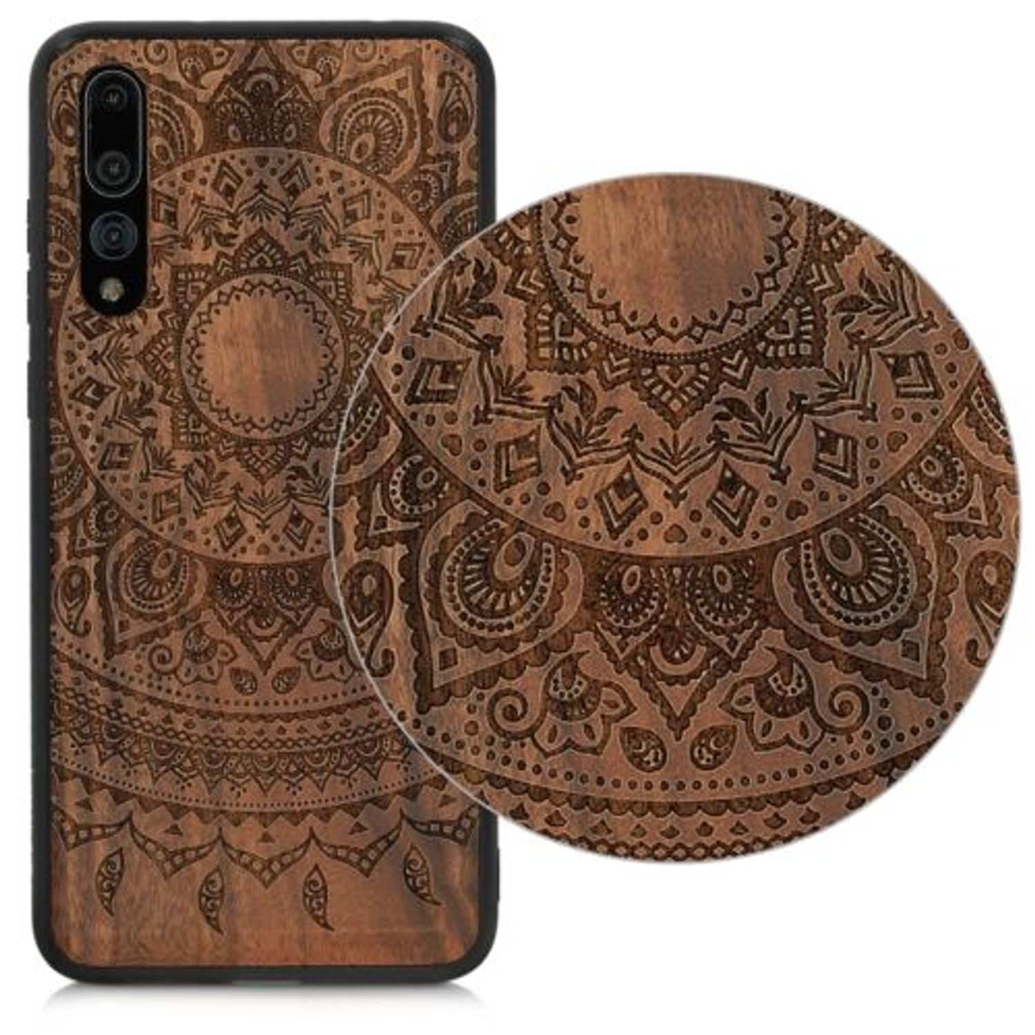 Husa pentru Huawei P20 Pro, Lemn, Maro, 45637.02 fotografia produsului View 4 L