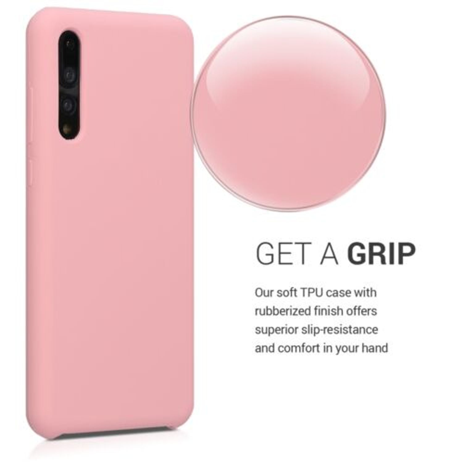 Husa pentru Huawei P20 Pro, Silicon, Rose Gold, 47706.89 fotografia produsului View 5 L
