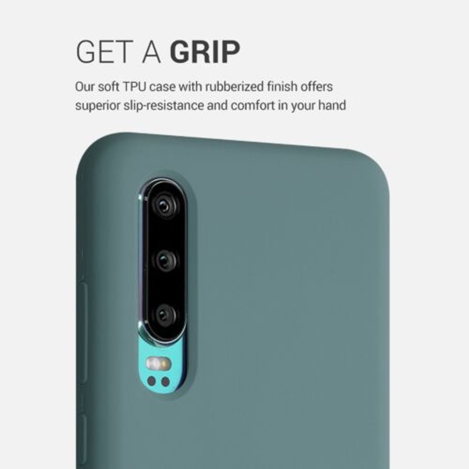 Husa pentru Huawei P30, Silicon, Verde, 47414.207 fotografia produsului View 4 L