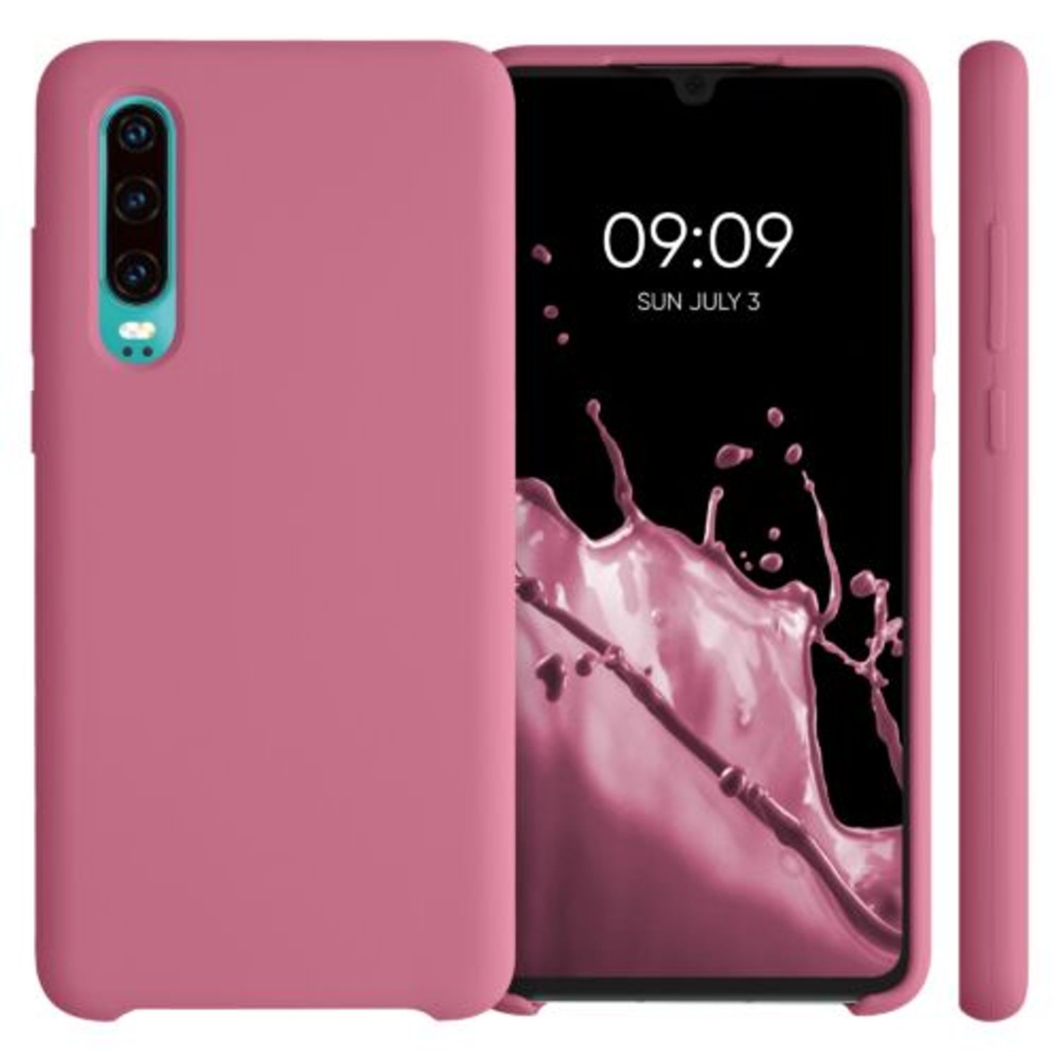 Husa pentru Huawei P30, Silicon, Roz, 47414.212 fotografia produsului View 2 L