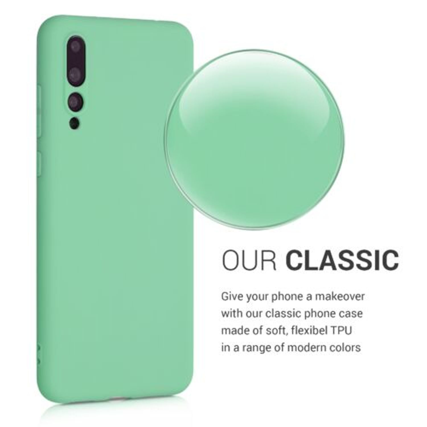Husa pentru Huawei P20 Pro, Silicon, Verde, 44223.147 fotografia produsului View 4 L