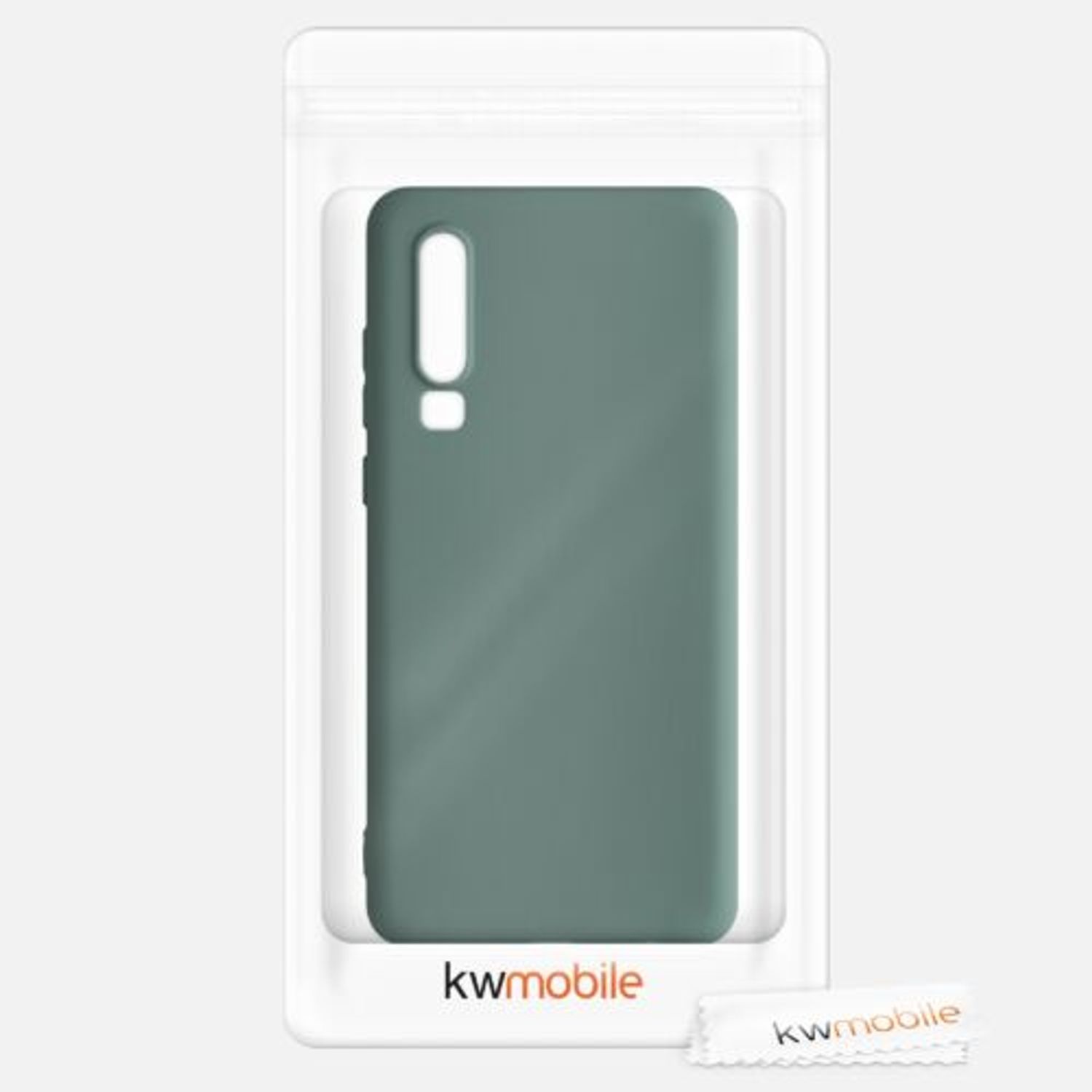 Husa pentru Huawei P30, Silicon, Verde, 47410.171 fotografia produsului View 3 L