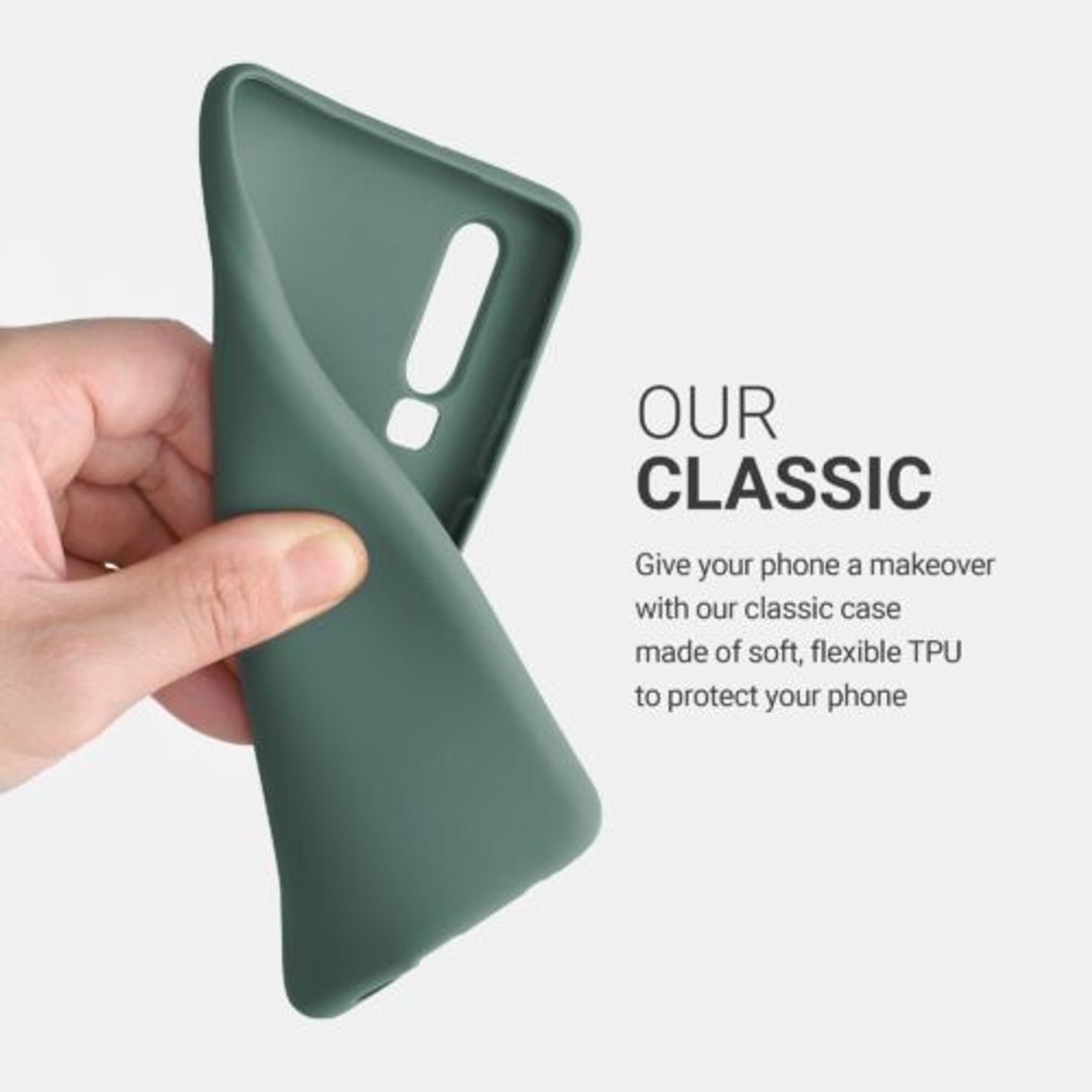 Husa pentru Huawei P30, Silicon, Verde, 47410.171 fotografia produsului View 7 L