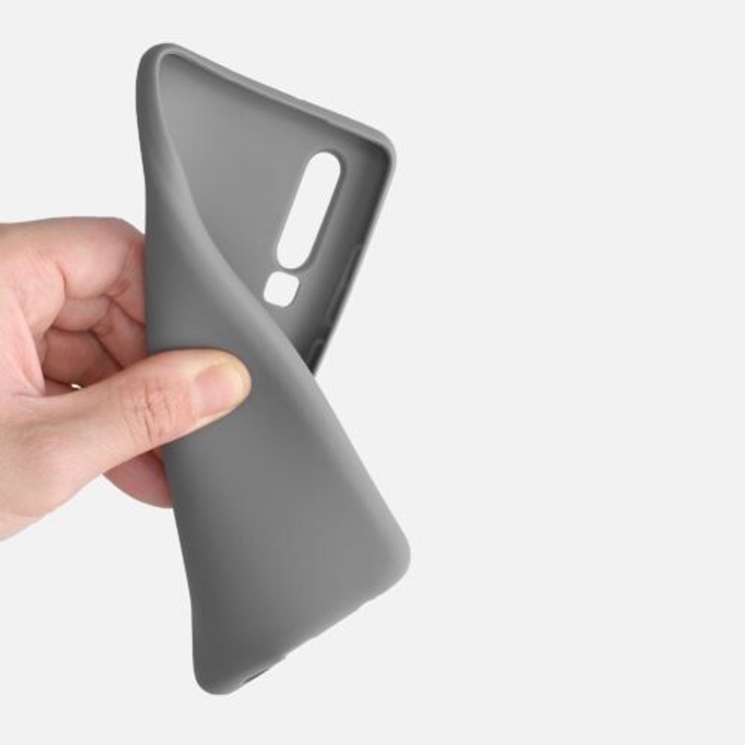 Husa pentru Huawei P30, Silicon, Gri, 47410.155 fotografia produsului View 8 L