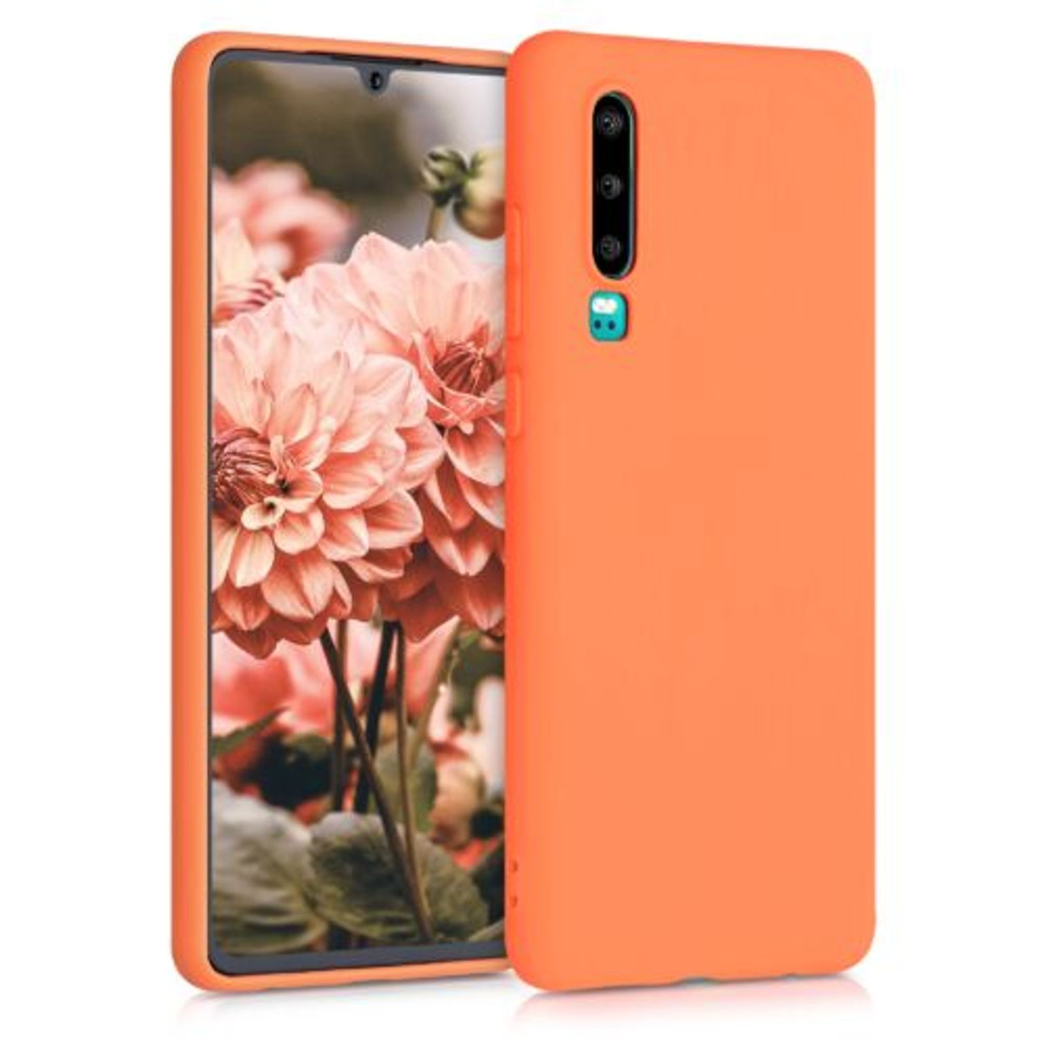 Husa pentru Huawei P30, Silicon, Portocaliu, 47410.150 fotografia produsului