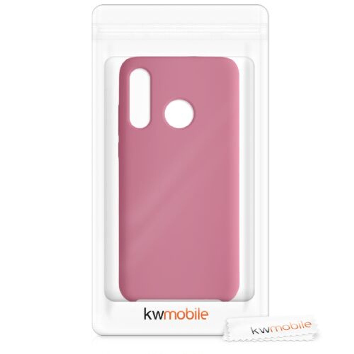 Husa pentru Huawei P30 Lite, Silicon, Roz, 47510.212 fotografia produsului View 7 L