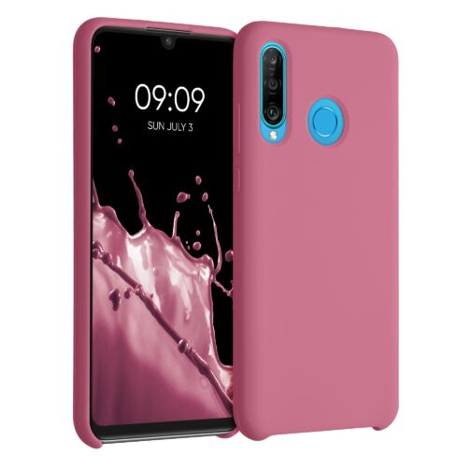 Husa pentru Huawei P30 Lite, Silicon, Roz, 47510.212 fotografia produsului