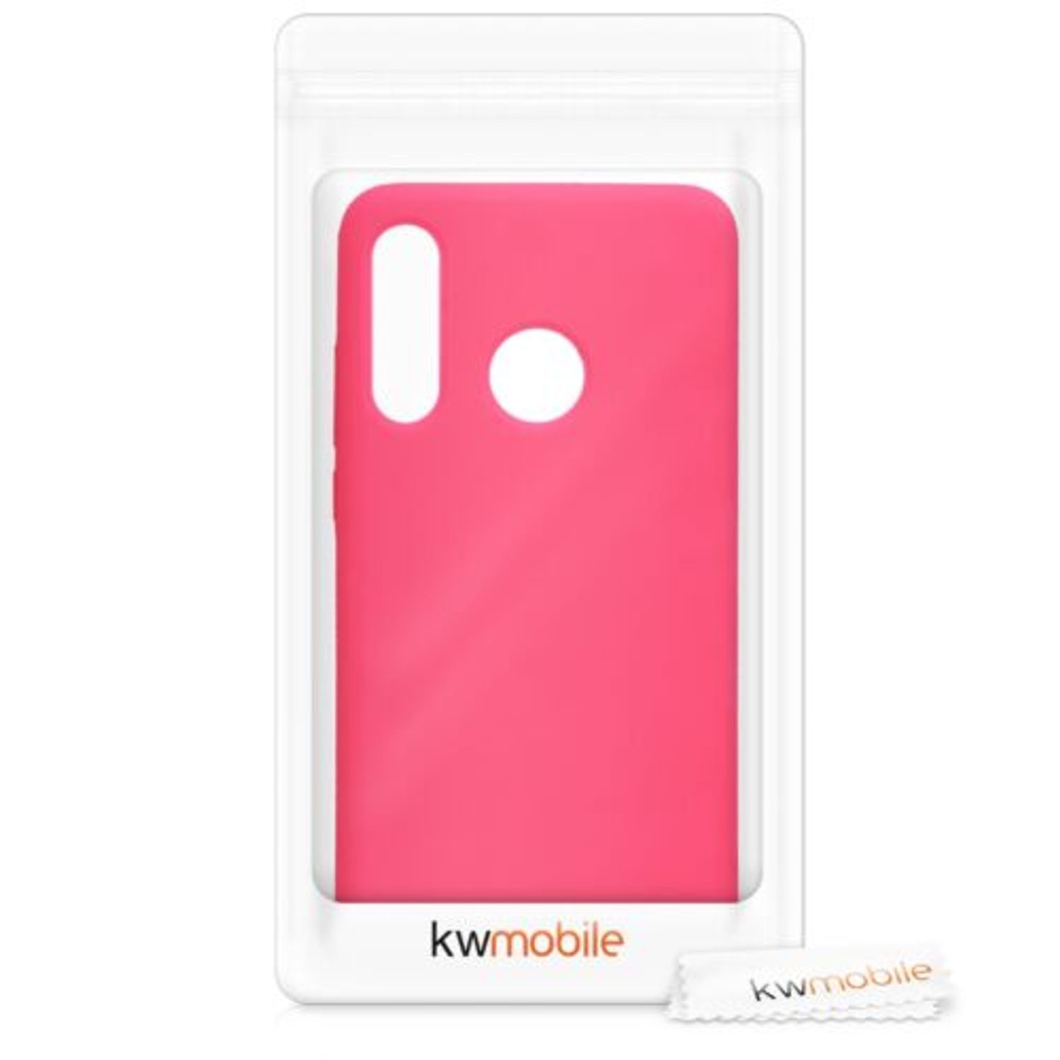 Husa pentru Huawei P30 Lite, Silicon, Roz, 47510.77 fotografia produsului View 6 L
