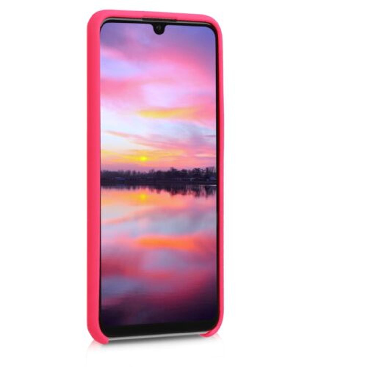 Husa pentru Huawei P30 Lite, Silicon, Roz, 47510.77 fotografia produsului View 2 L