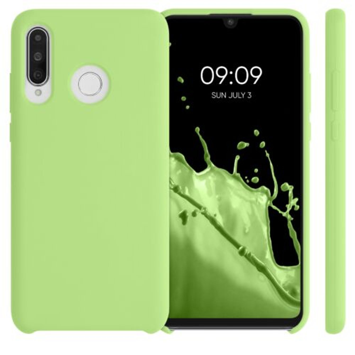 Husa pentru Huawei P30 Lite, Silicon, Verde, 47510.214 fotografia produsului View 2 L
