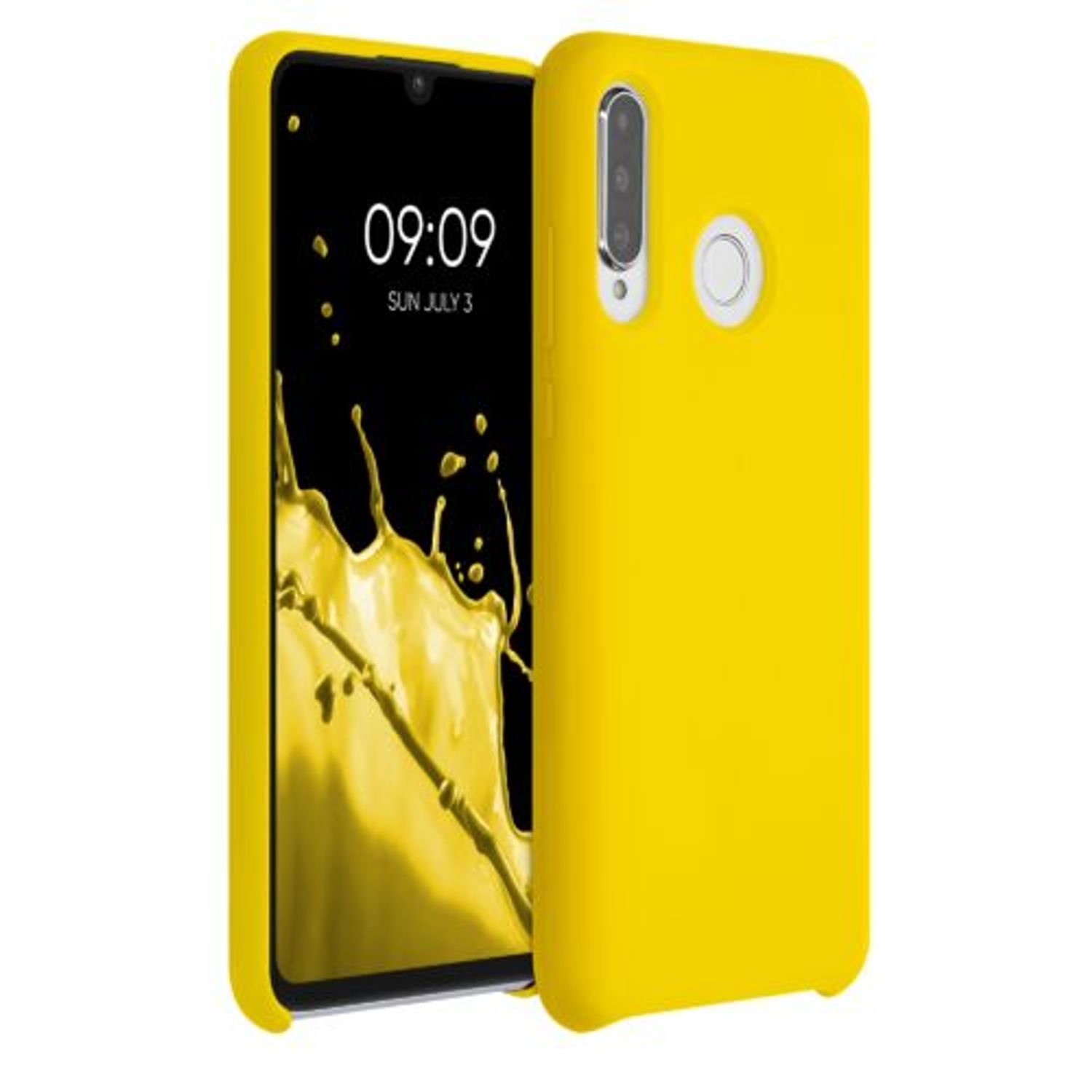 Husa pentru Huawei P30 Lite, Silicon, Galben, 47510.165 fotografia produsului