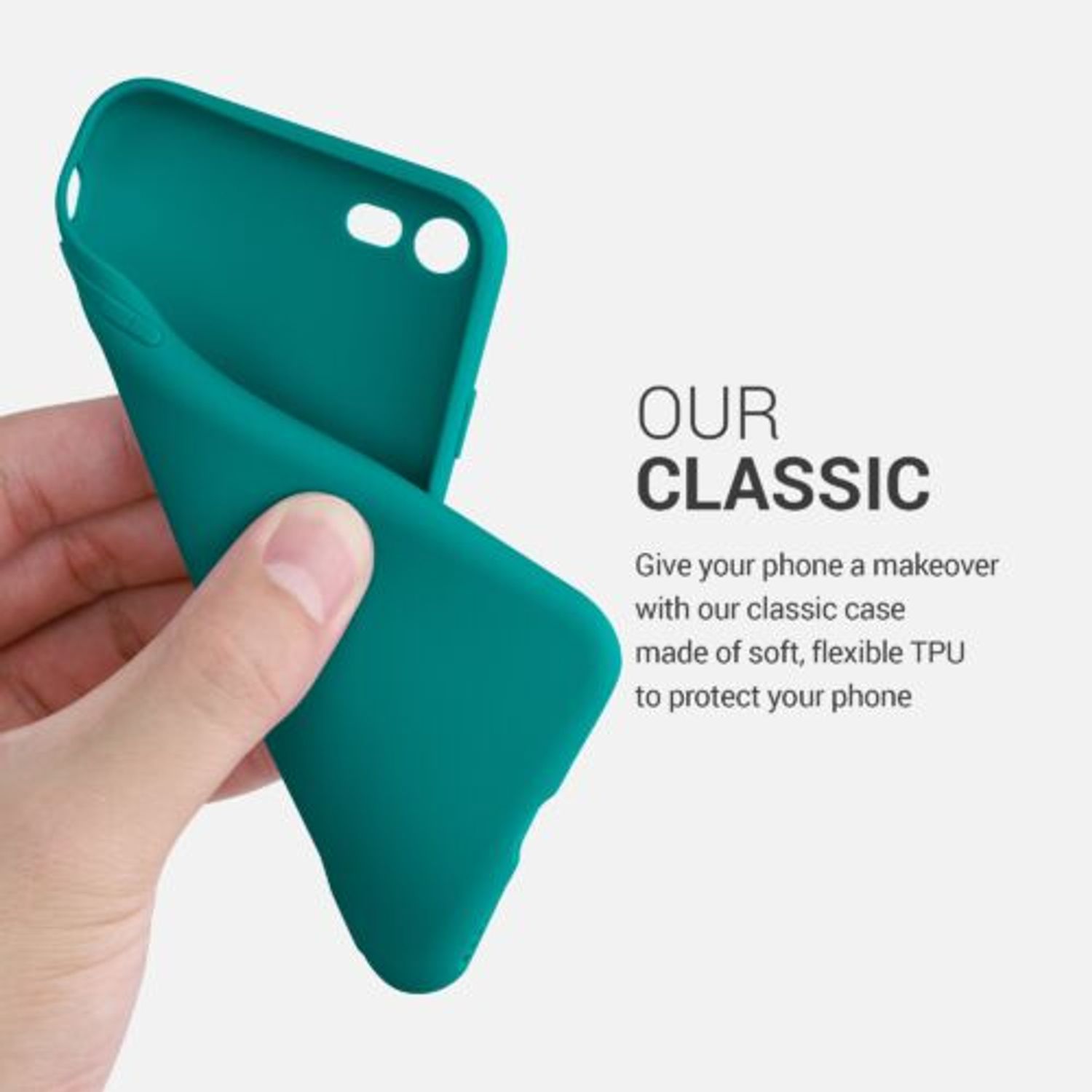 Husa pentru Apple iPhone 8/iPhone 7/iPhone SE 2, Silicon, Verde, 39458.78 fotografia produsului View 4 L