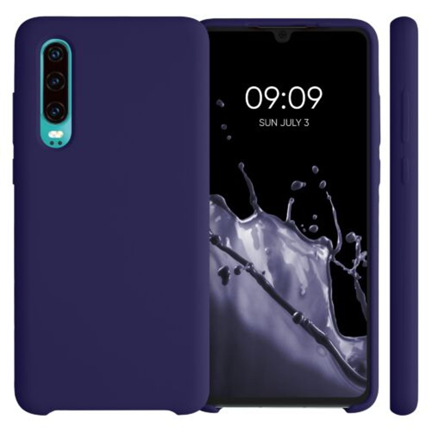 Husa pentru Huawei P30, Silicon, Albastru, 47414.182 fotografia produsului View 2 L