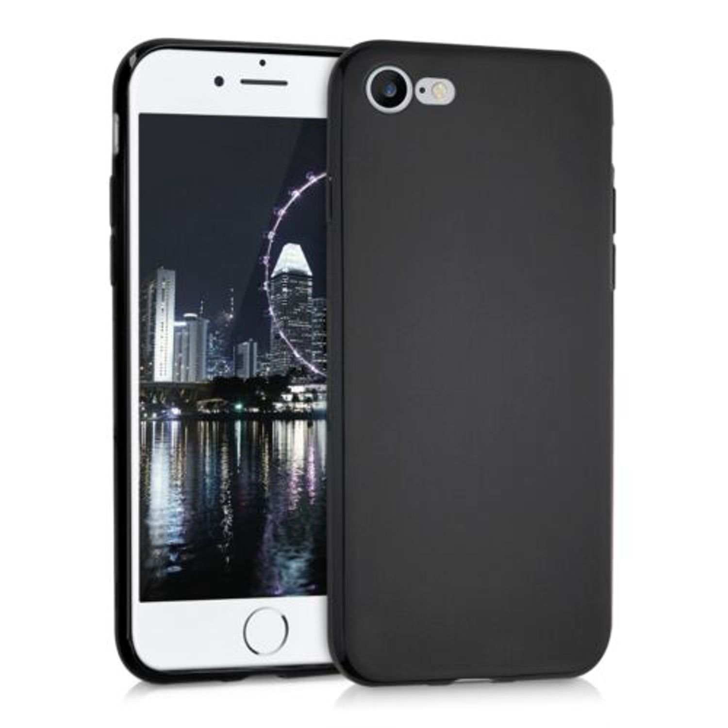 Husa pentru Apple iPhone 8/iPhone 7/iPhone SE 2, Silicon, Negru, 39458.01 fotografia produsului