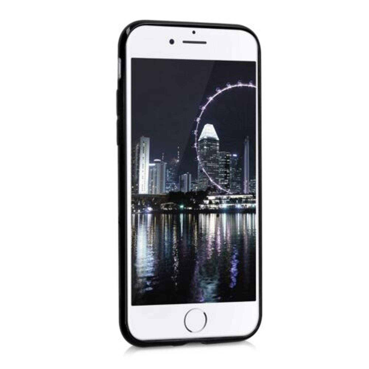 Husa pentru Apple iPhone 8/iPhone 7/iPhone SE 2, Silicon, Negru, 39458.01 fotografia produsului View 5 L