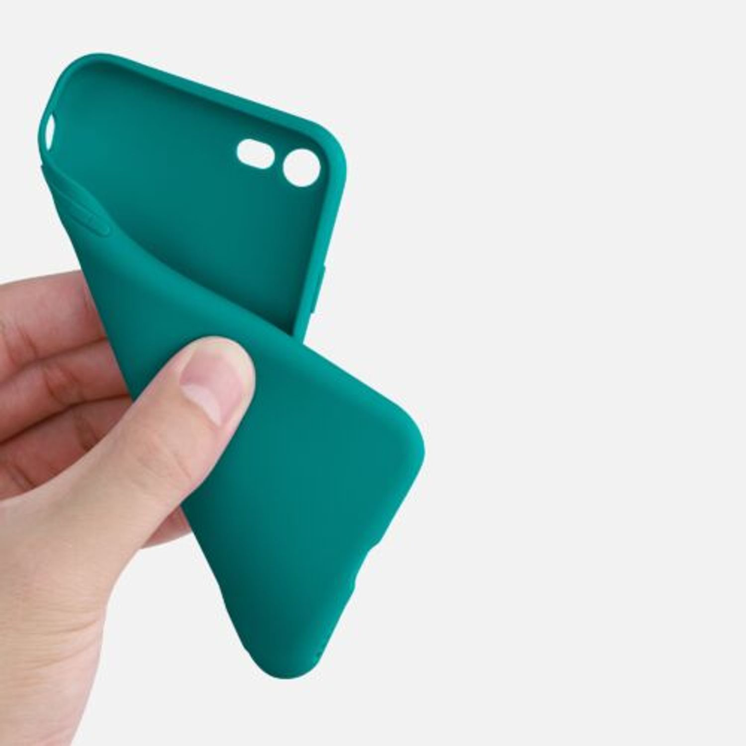 Husa pentru Apple iPhone 8/iPhone 7/iPhone SE 2, Silicon, Verde, 39458.78 fotografia produsului View 7 L