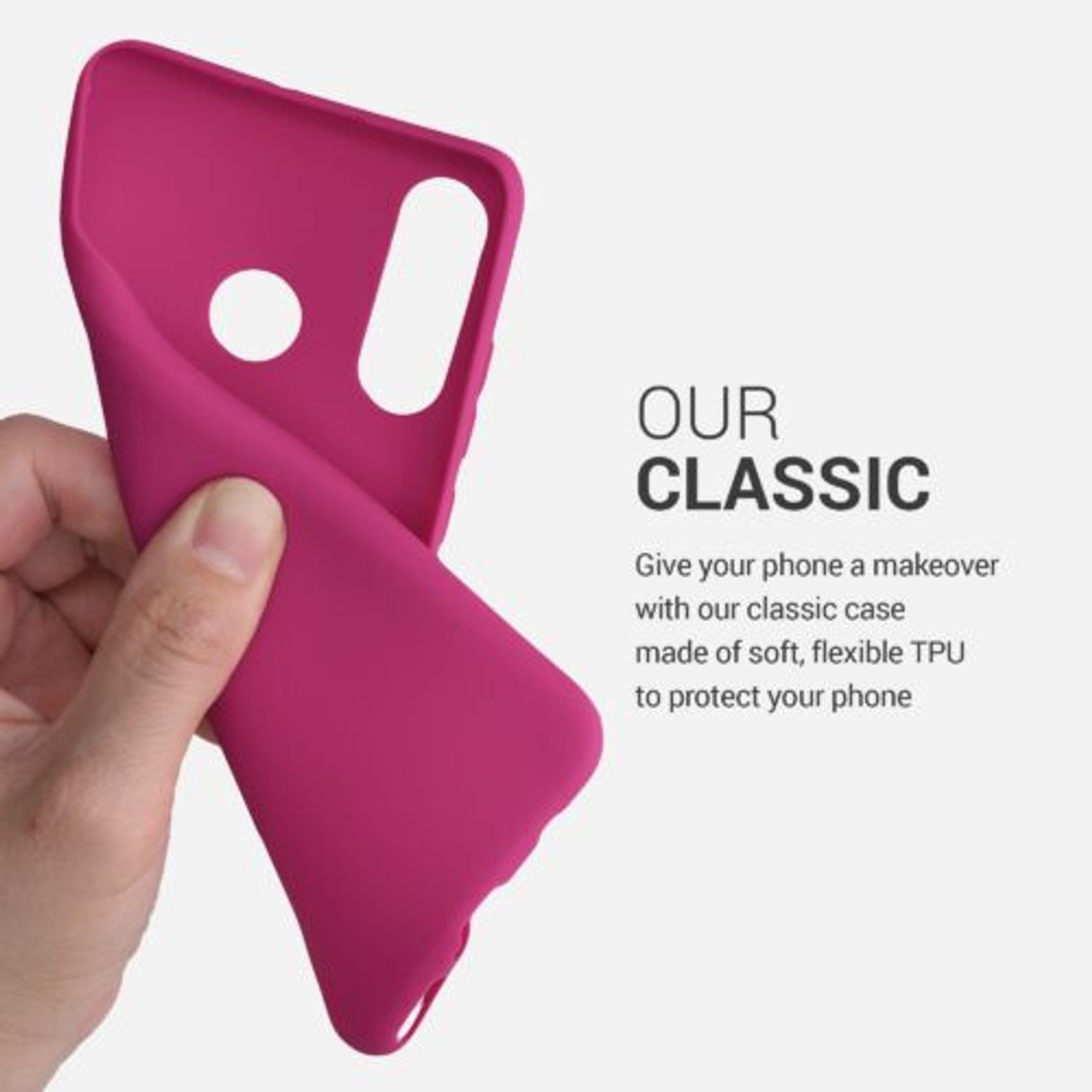 Husa pentru Huawei P30 Lite, Silicon, Roz, 47499.213 fotografia produsului View 2 L