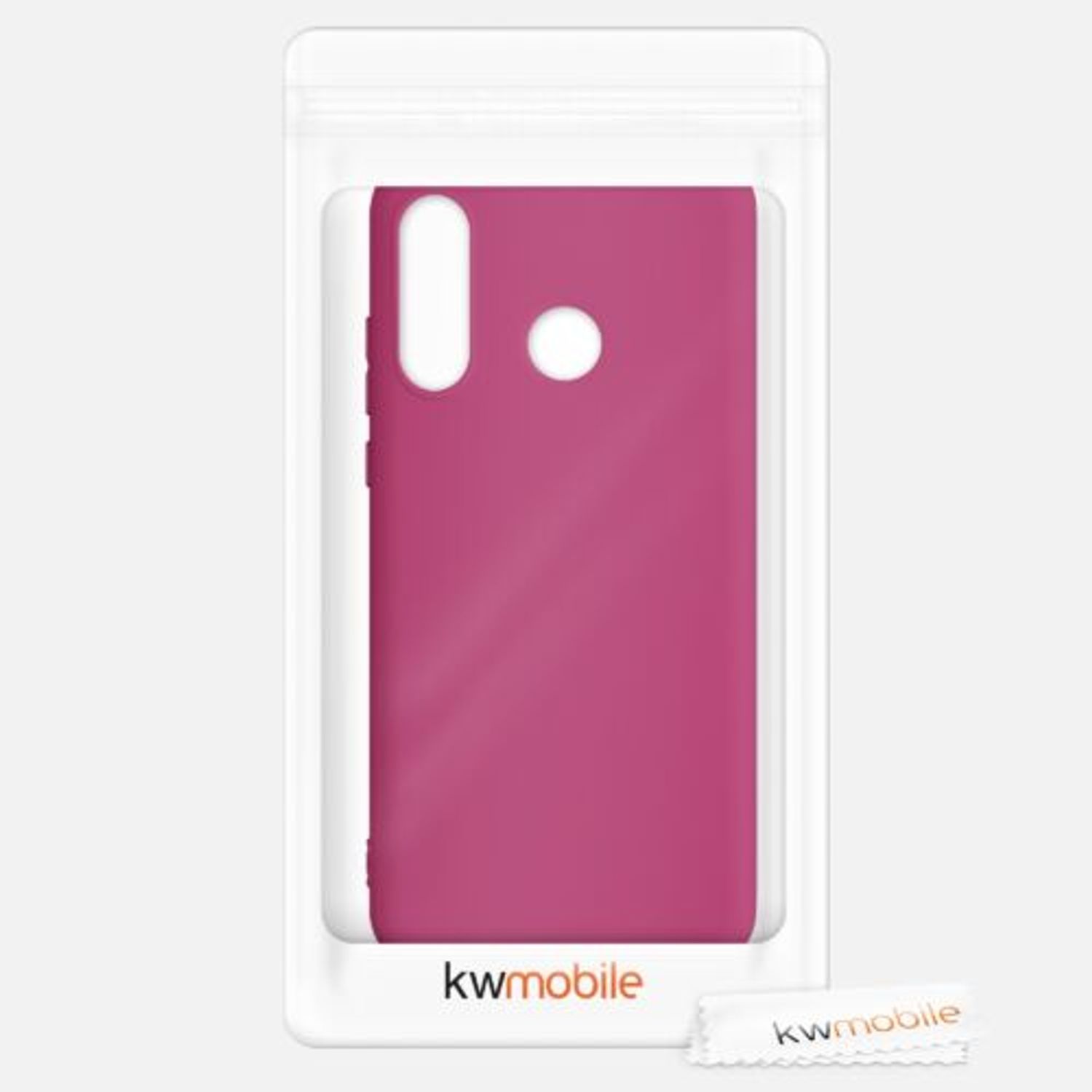 Husa pentru Huawei P30 Lite, Silicon, Roz, 47499.213 fotografia produsului View 5 L