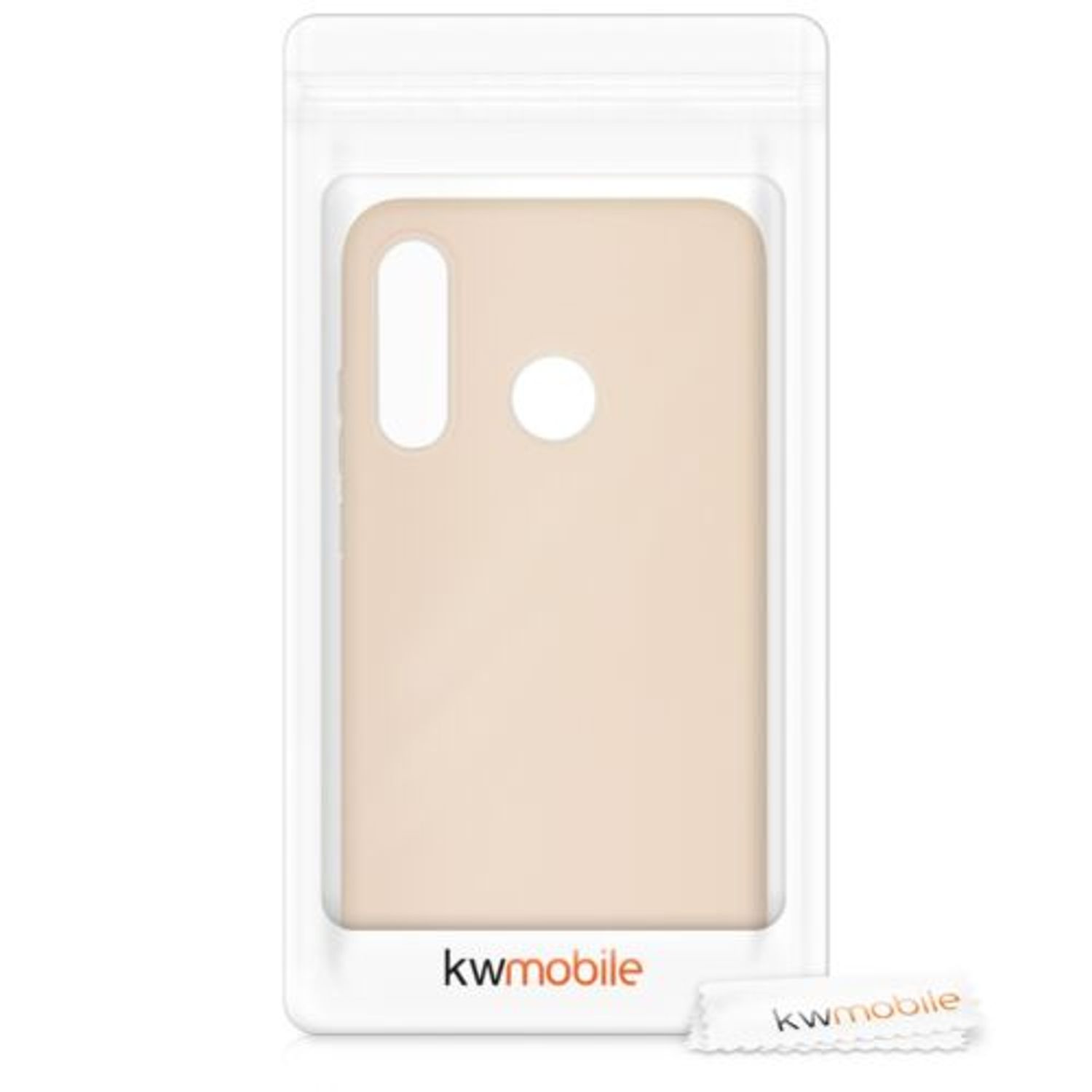 Husa pentru Huawei P30 Lite, Silicon, Crem, 47499.154 fotografia produsului View 7 L