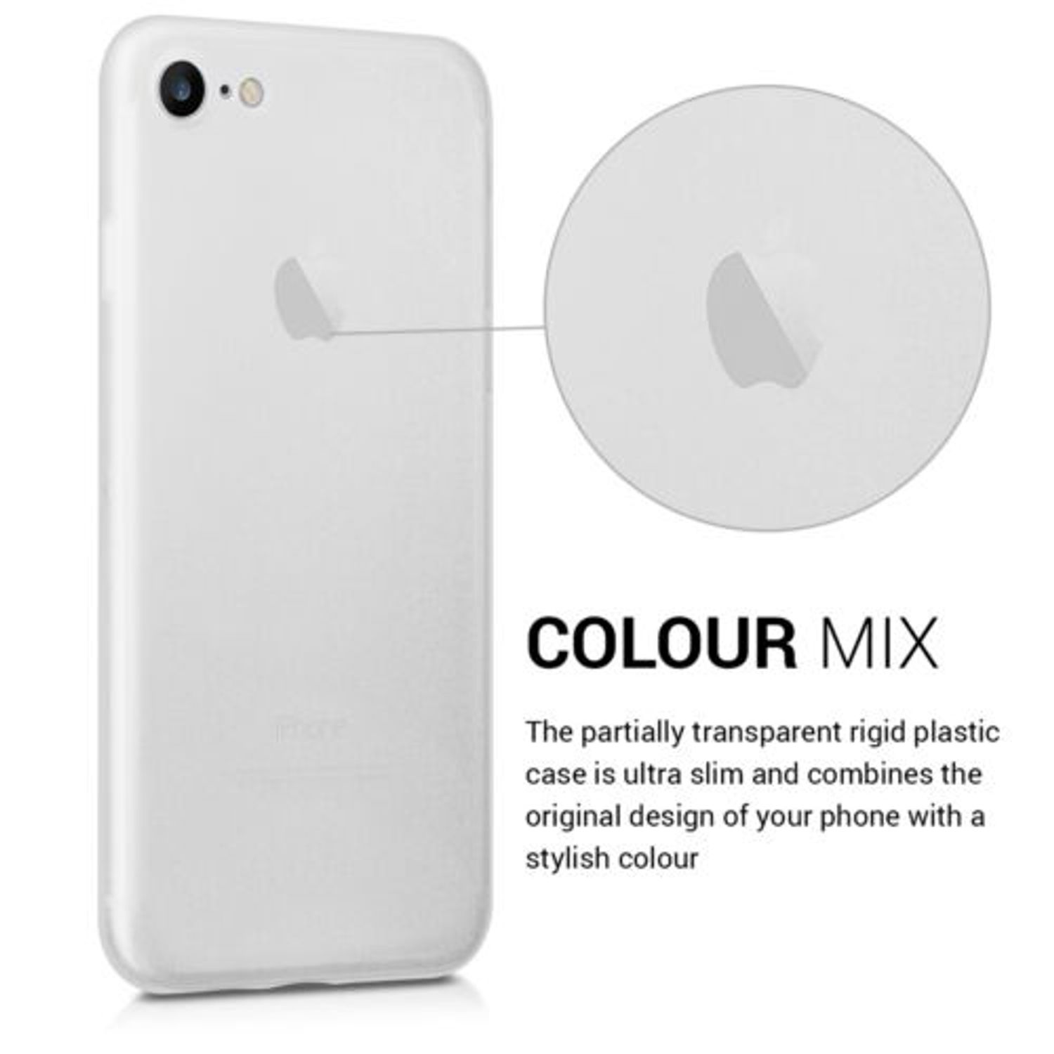 Husa pentru Apple iPhone 8/iPhone 7/iPhone SE 2, Policarbonat, Alb, 40839.03 fotografia produsului View 4 L