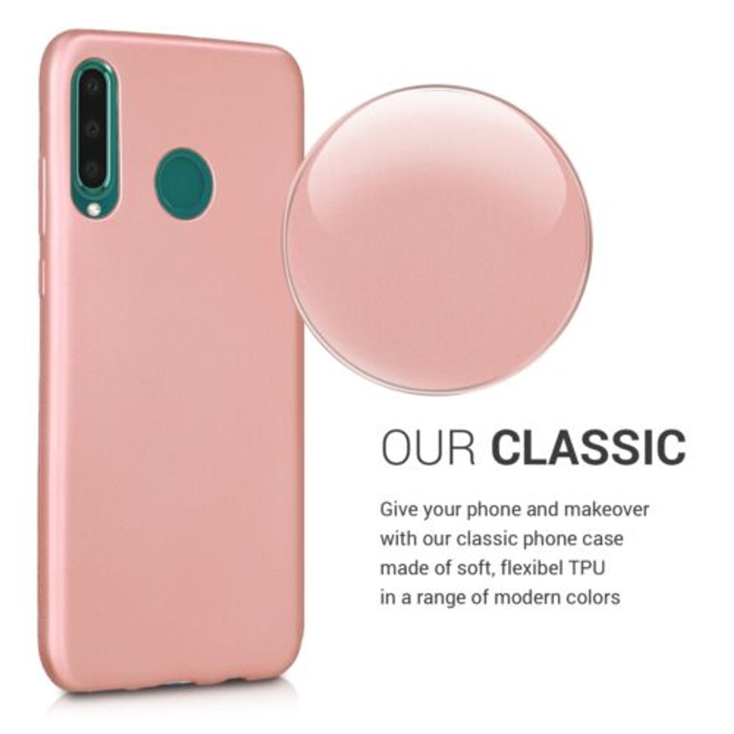 Husa pentru Huawei P30 Lite, Silicon, Rose Gold, 47499.31 fotografia produsului View 4 L