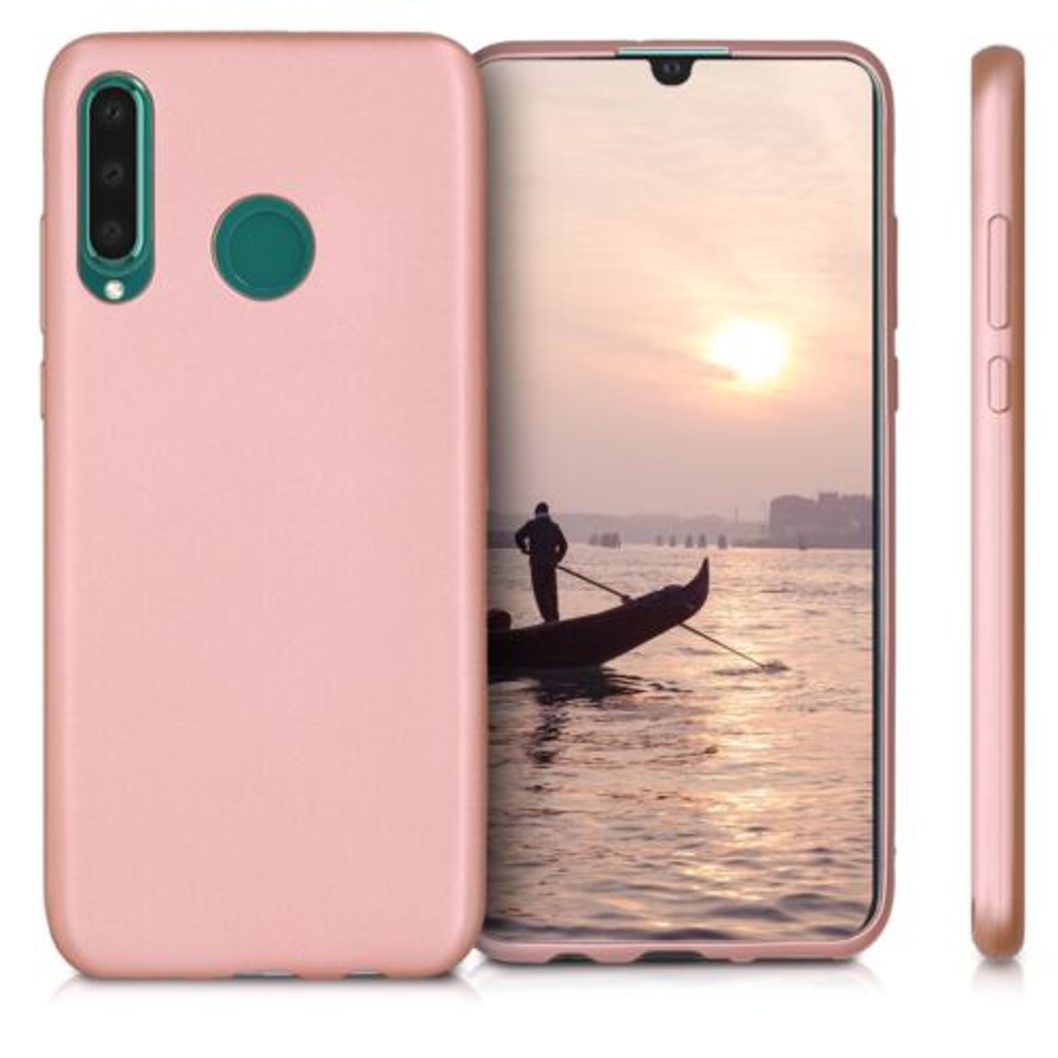 Husa pentru Huawei P30 Lite, Silicon, Rose Gold, 47499.31 fotografia produsului View 2 L
