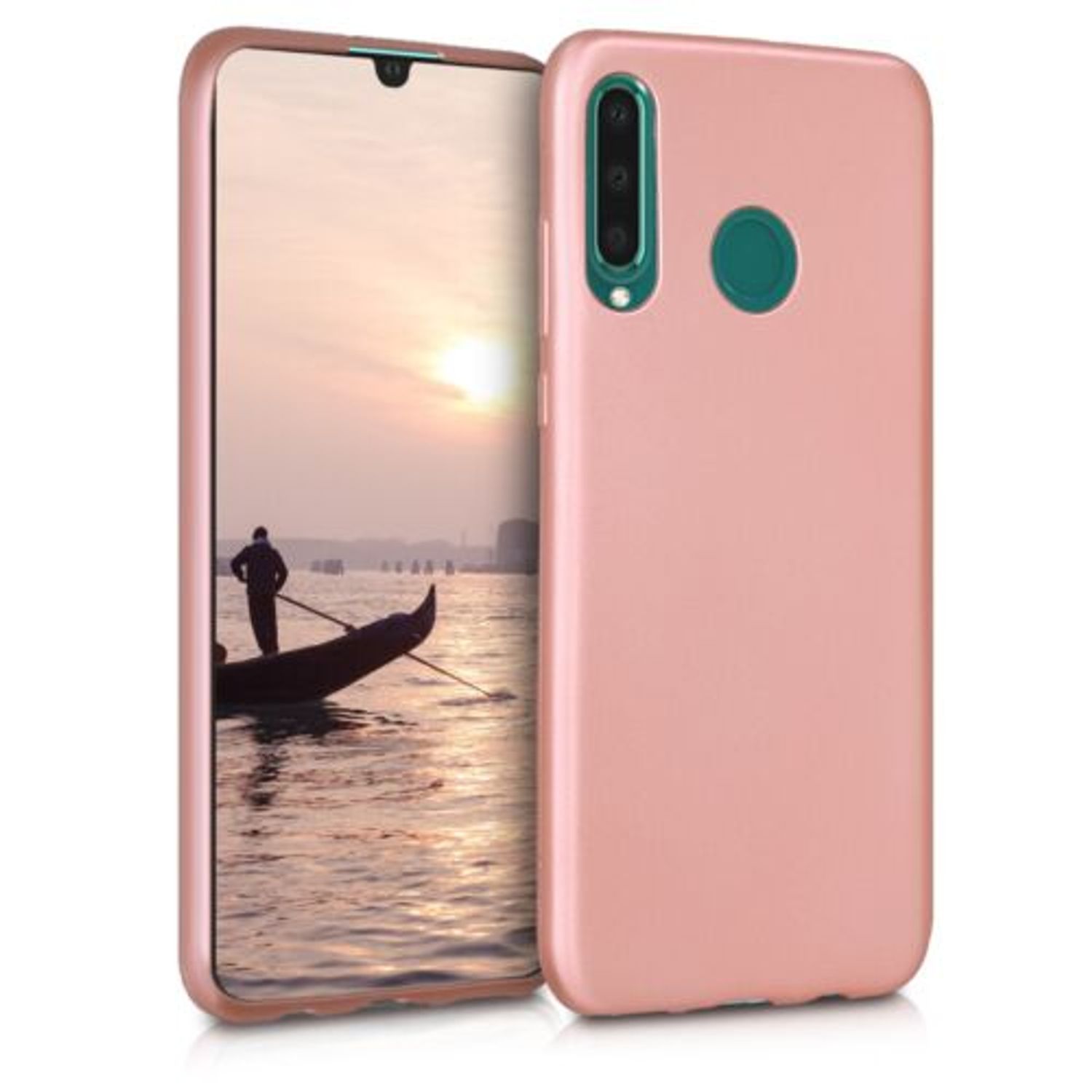 Husa pentru Huawei P30 Lite, Silicon, Rose Gold, 47499.31 fotografia produsului