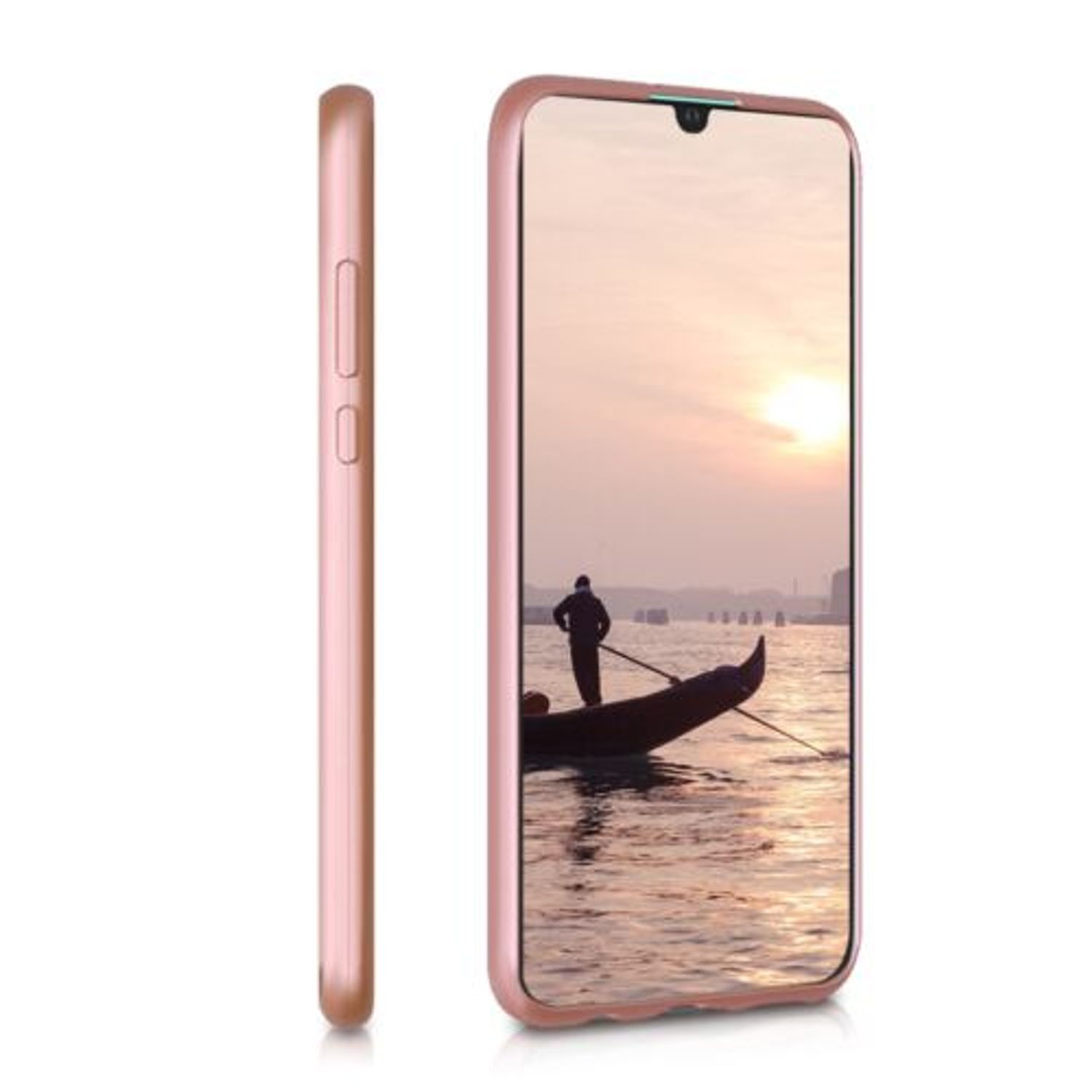 Husa pentru Huawei P30 Lite, Silicon, Rose Gold, 47499.31 fotografia produsului View 5 L