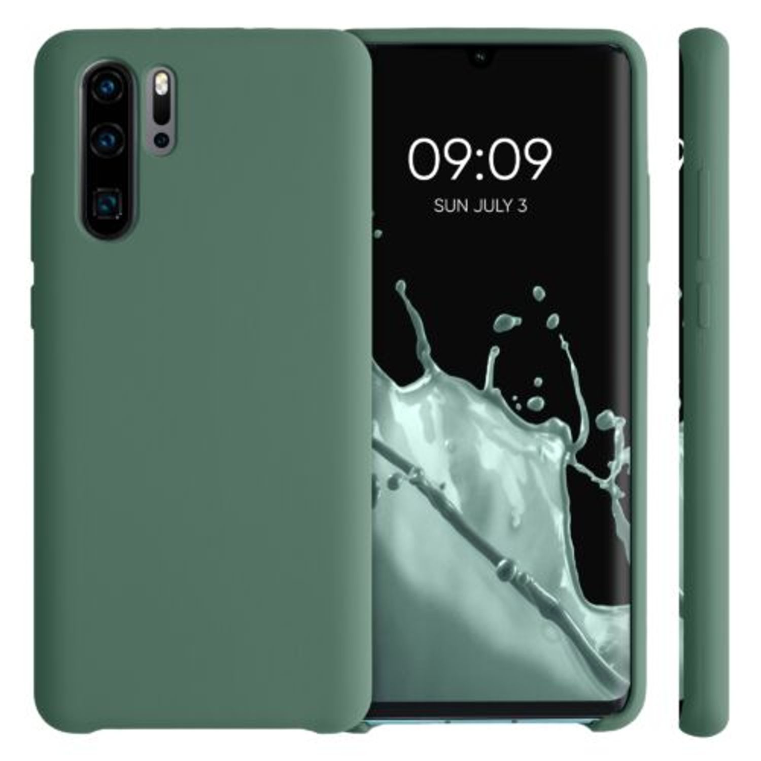 Husa pentru Huawei P30 Pro, Silicon, Verde, 47423.166 fotografia produsului View 2 L