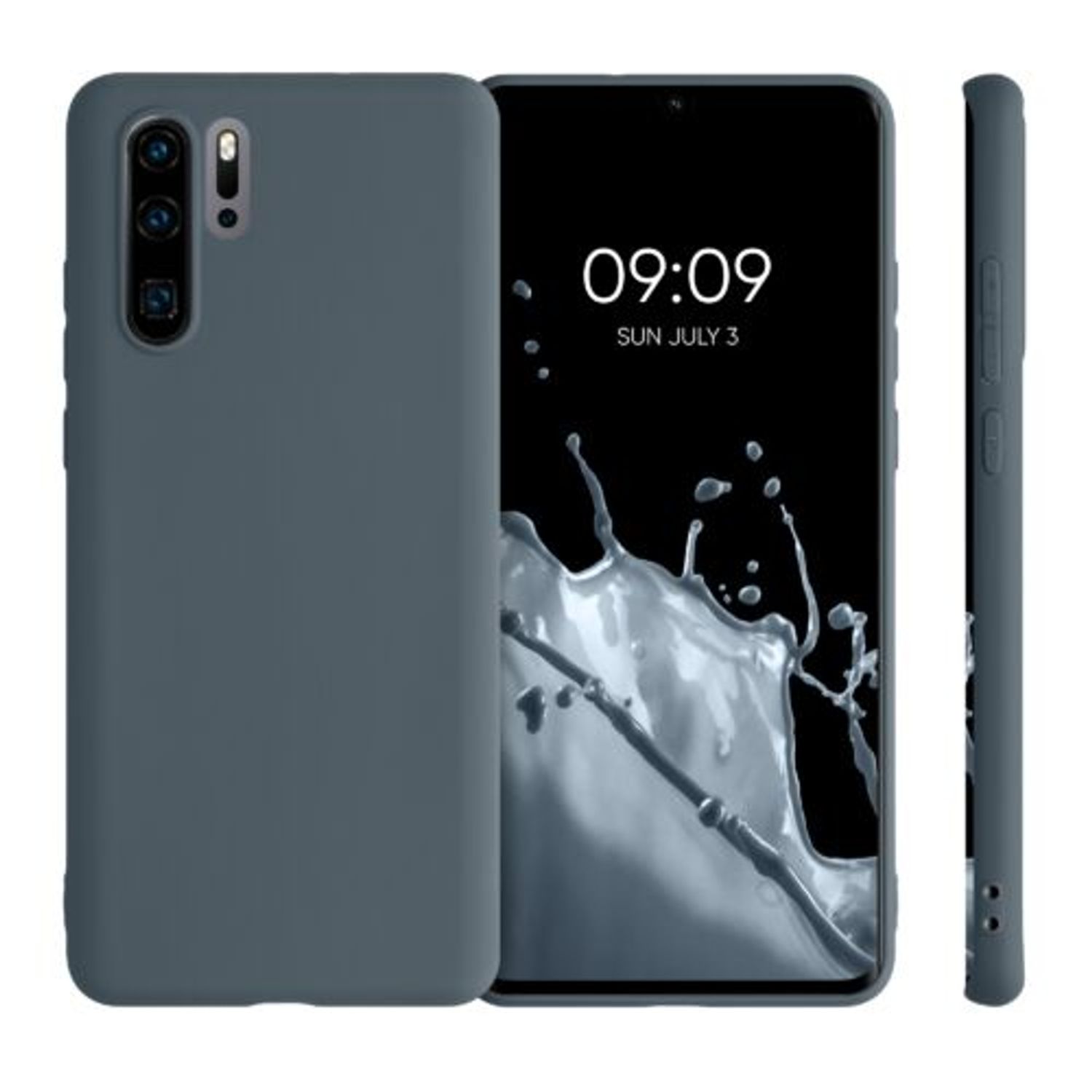 Husa pentru Huawei P30 Pro, Silicon, Albastru, 47419.202 fotografia produsului View 2 L