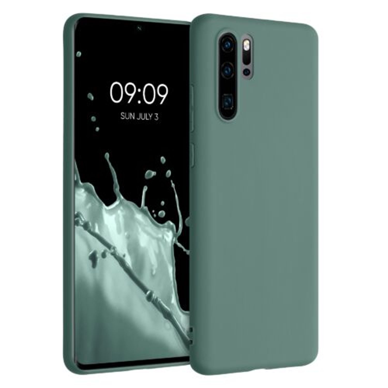 Husa pentru Huawei P30 Pro, Silicon, Verde, 47419.166 fotografia produsului