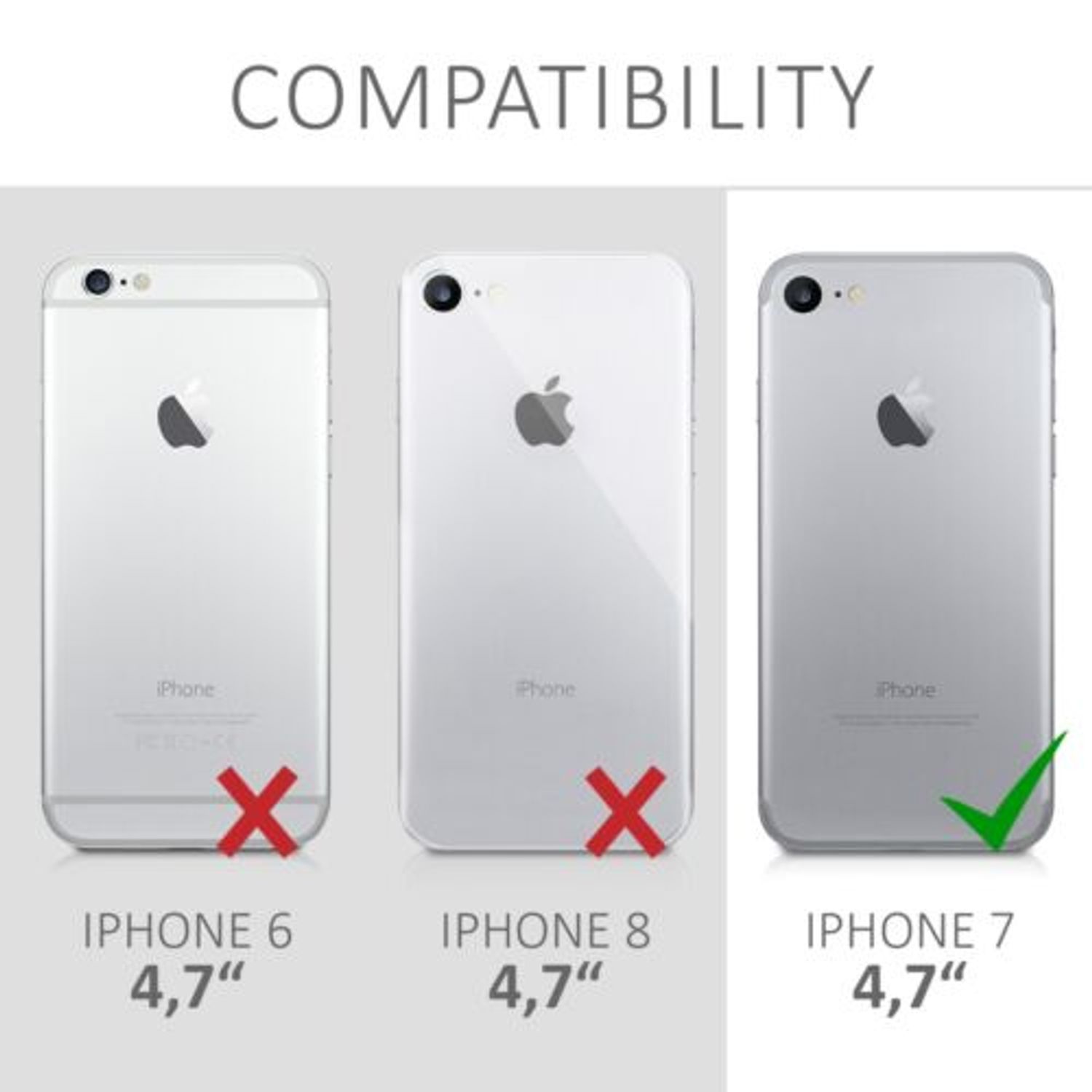 Husa pentru Apple iPhone 8/iPhone 7/iPhone SE 2, Silicon, Alb, 41448.10 fotografia produsului View 4 L